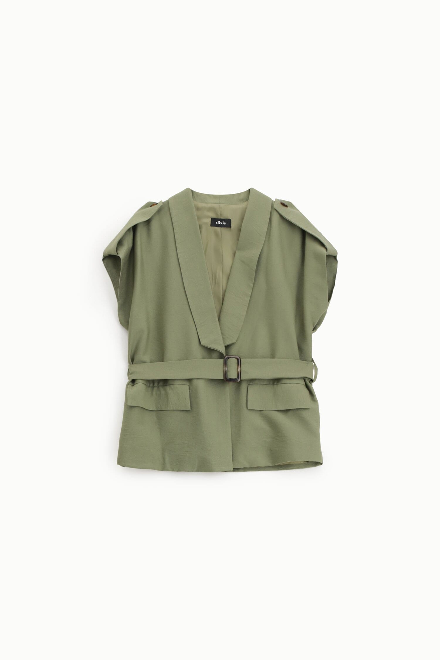 Gilet Con Cintura E Tasche Dixie