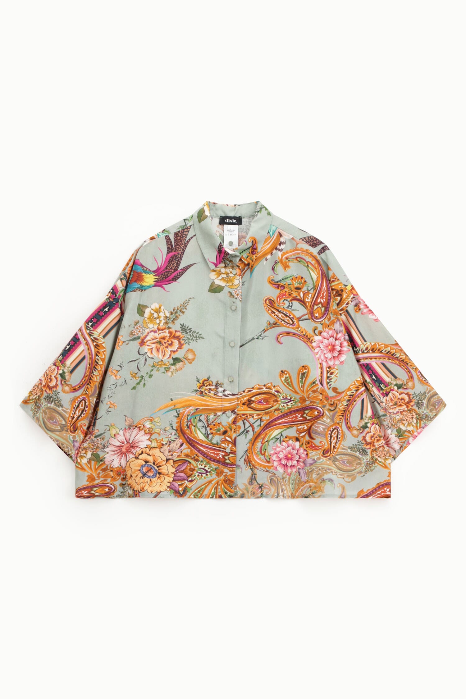 Camicia Con Stampa Floreale E Ampia Vestibilità Dixie