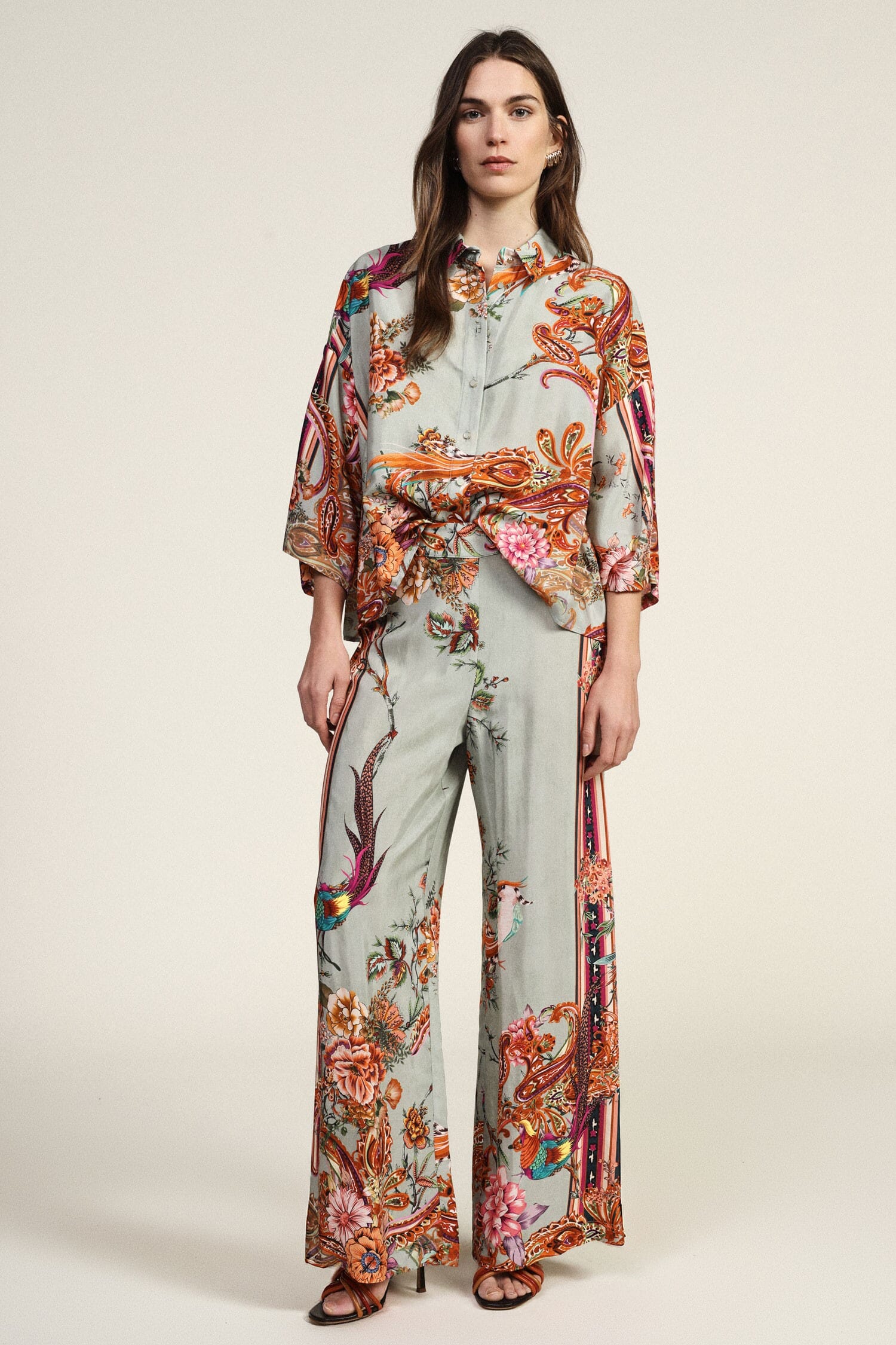Dixie Floral Patterned Palace Trousers