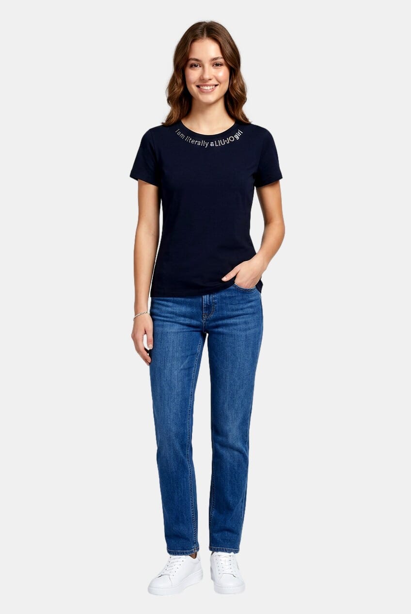 T-Shirt Con Logo Stampato Liu Jo