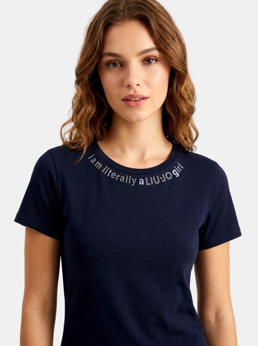 T-Shirt Con Logo Stampato Liu Jo