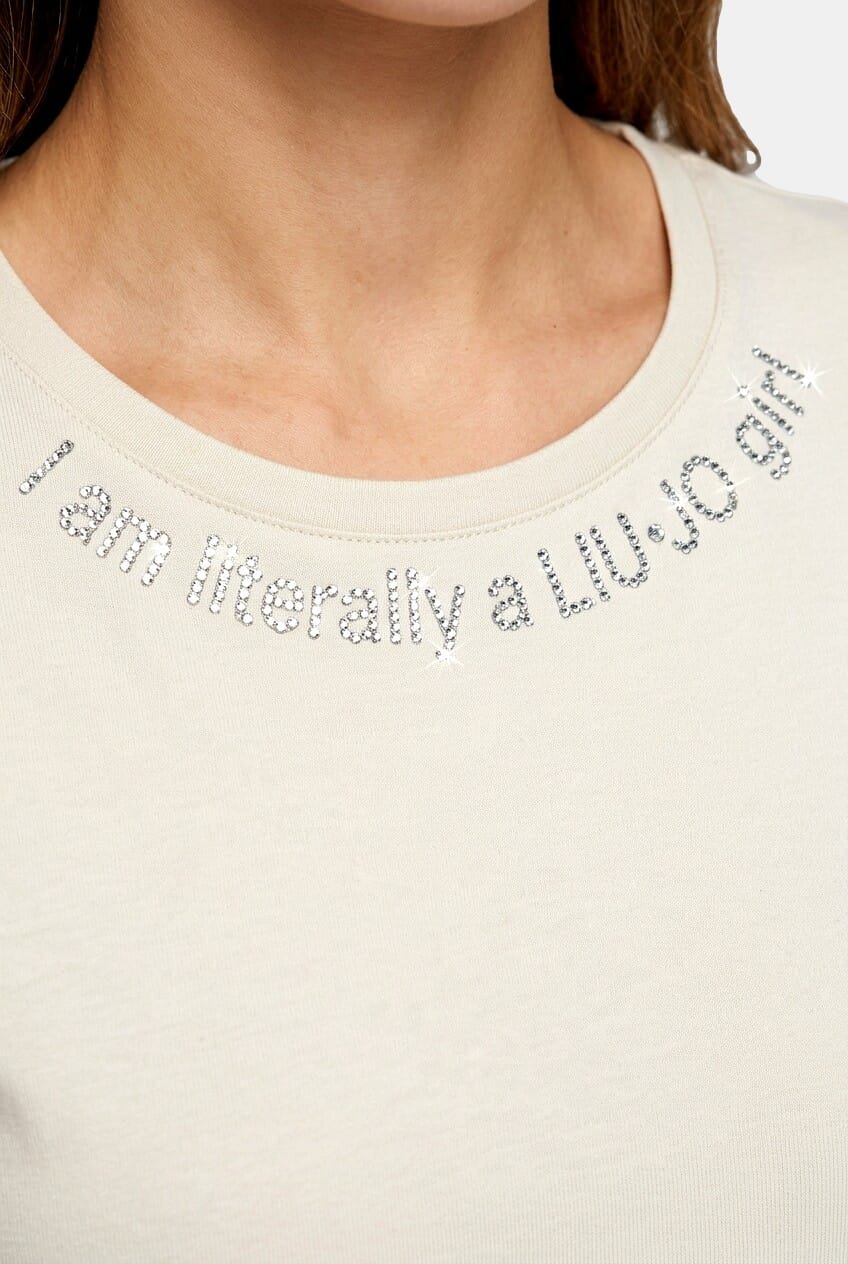 T-Shirt Con Logo Stampato Liu Jo