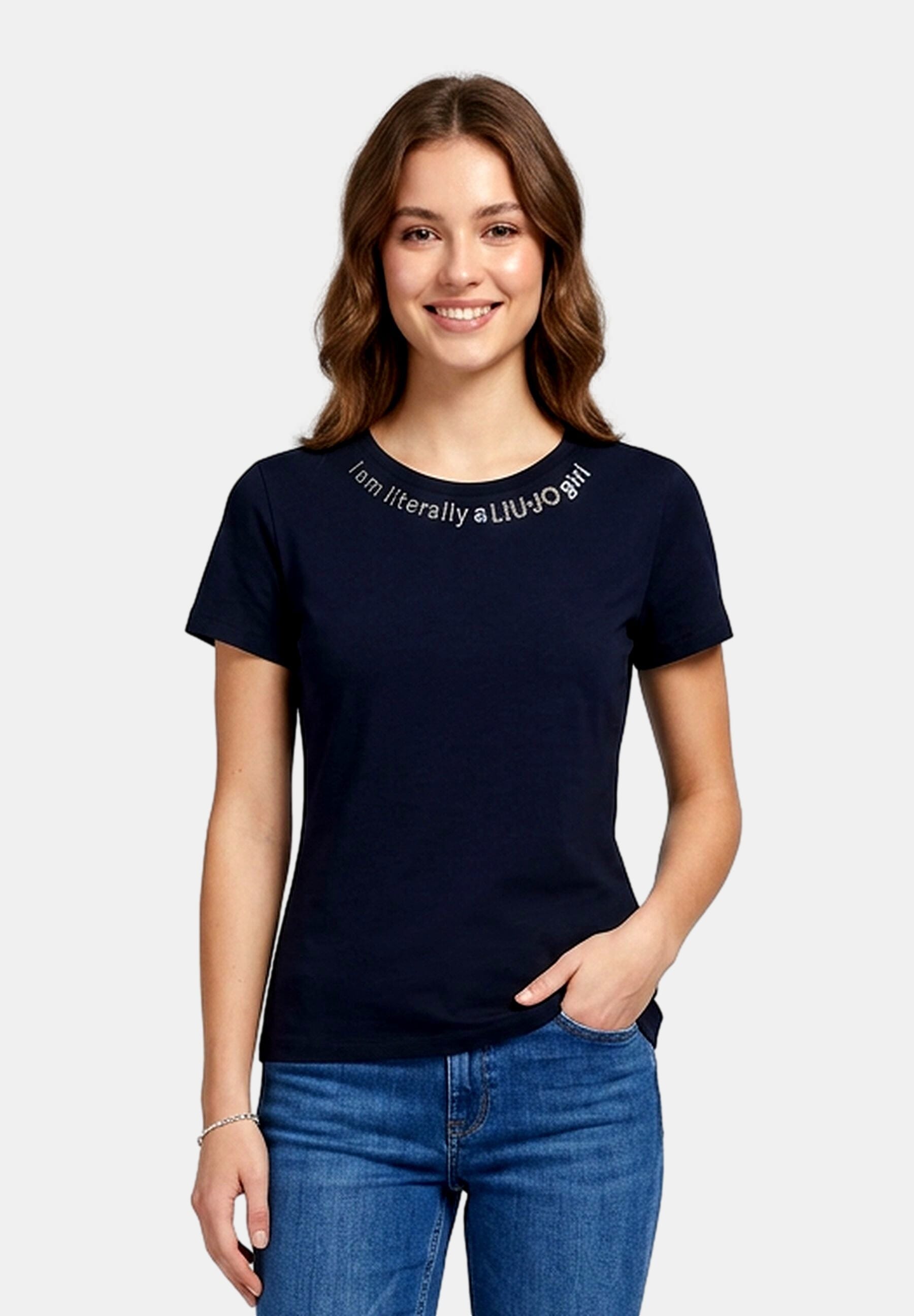 T-Shirt Con Logo Stampato Liu Jo