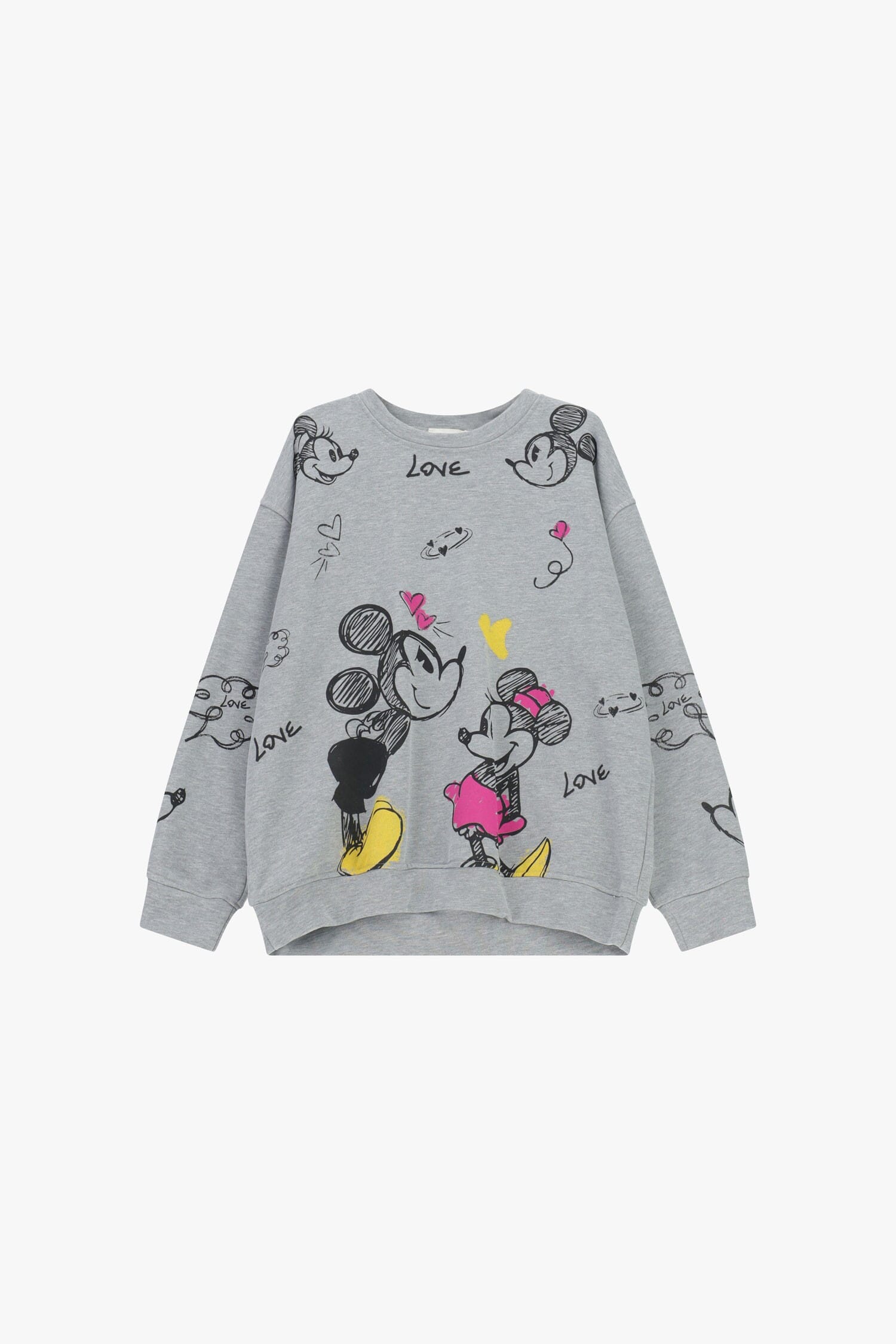 Sweatshirt Crew-neck Cartoon Print Coloured Details Dixie