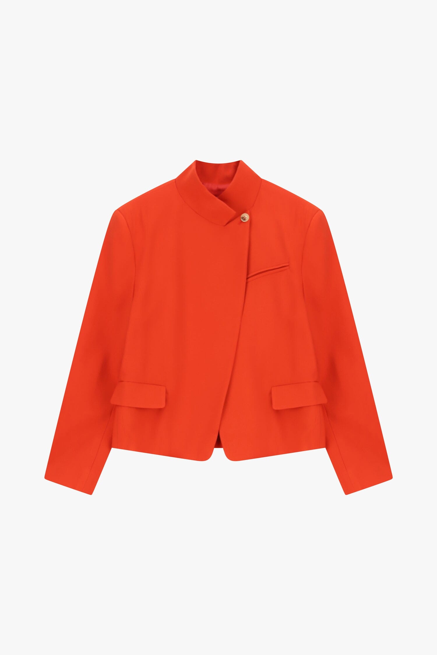 Blazer court avec col mandarin et poches avant Dixie