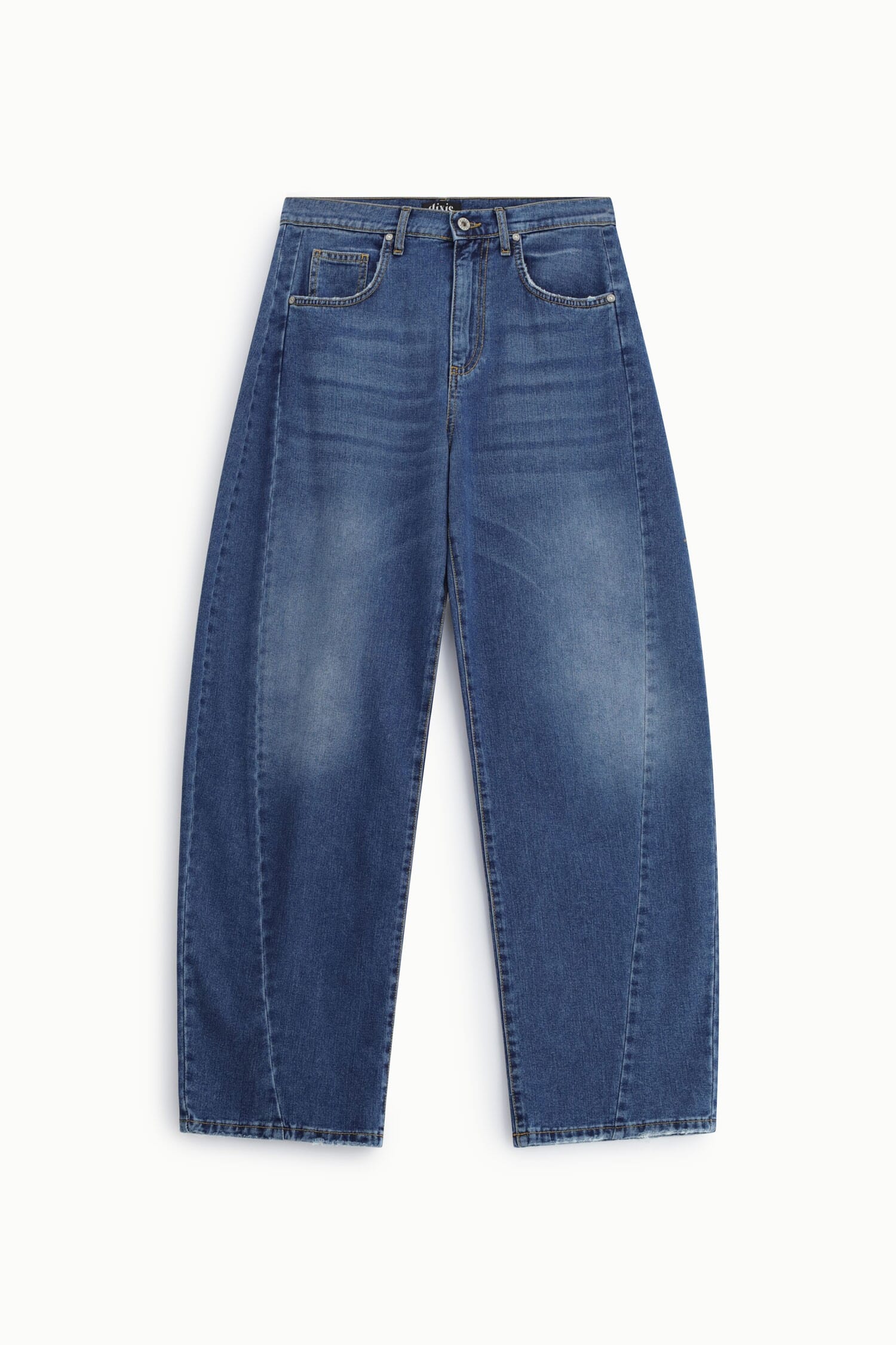 Balloon Fit Jeans With Wide Legs And Dixie Darts