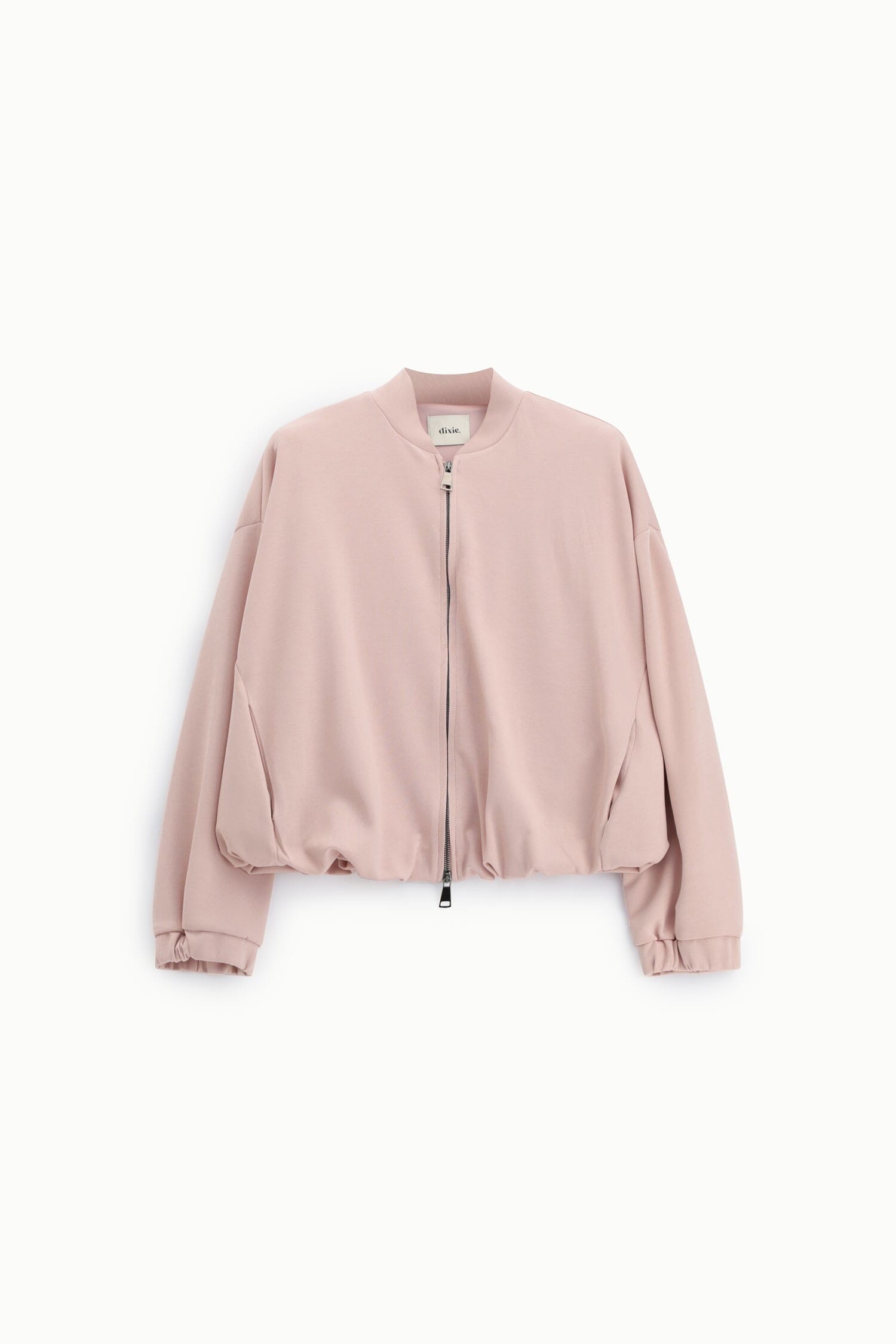 Bomber Jacket Con Zip E Polsini Arricciati Dixie