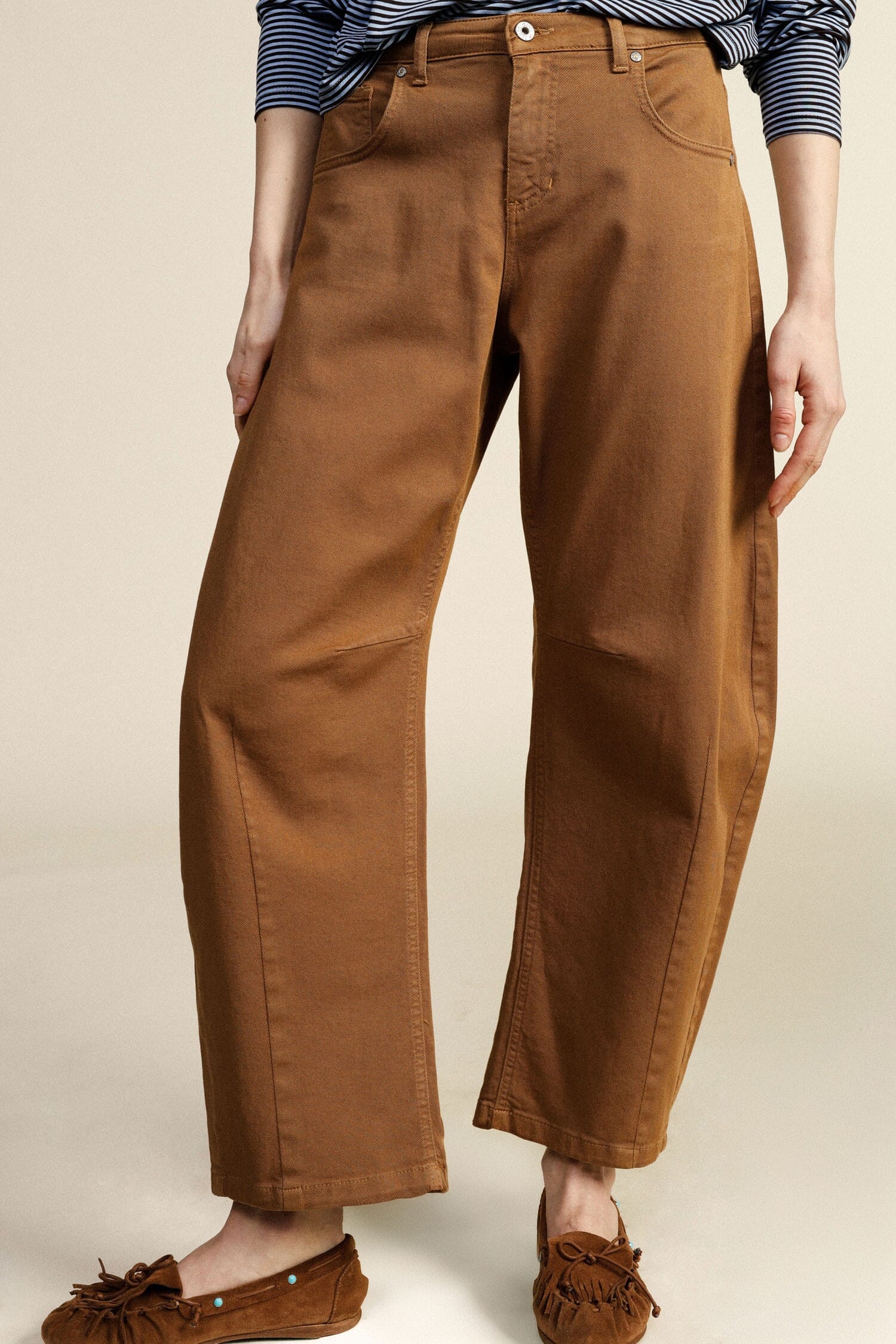 Trousers Wide Five Pockets High Waist Dixie