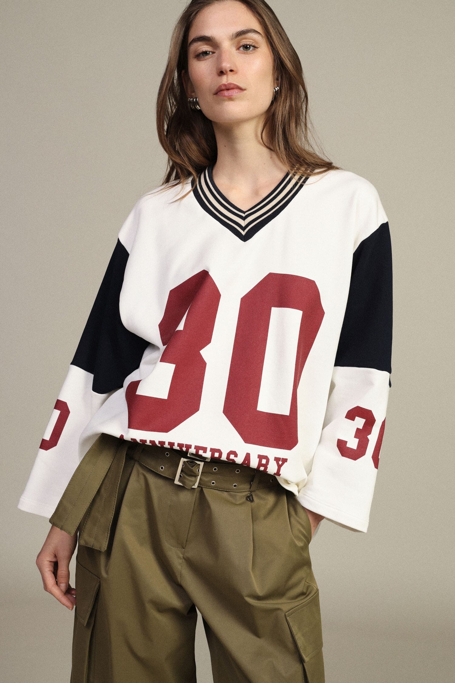 Sweatshirt Large Crew Neck Print 30 Anniversary Dixie
