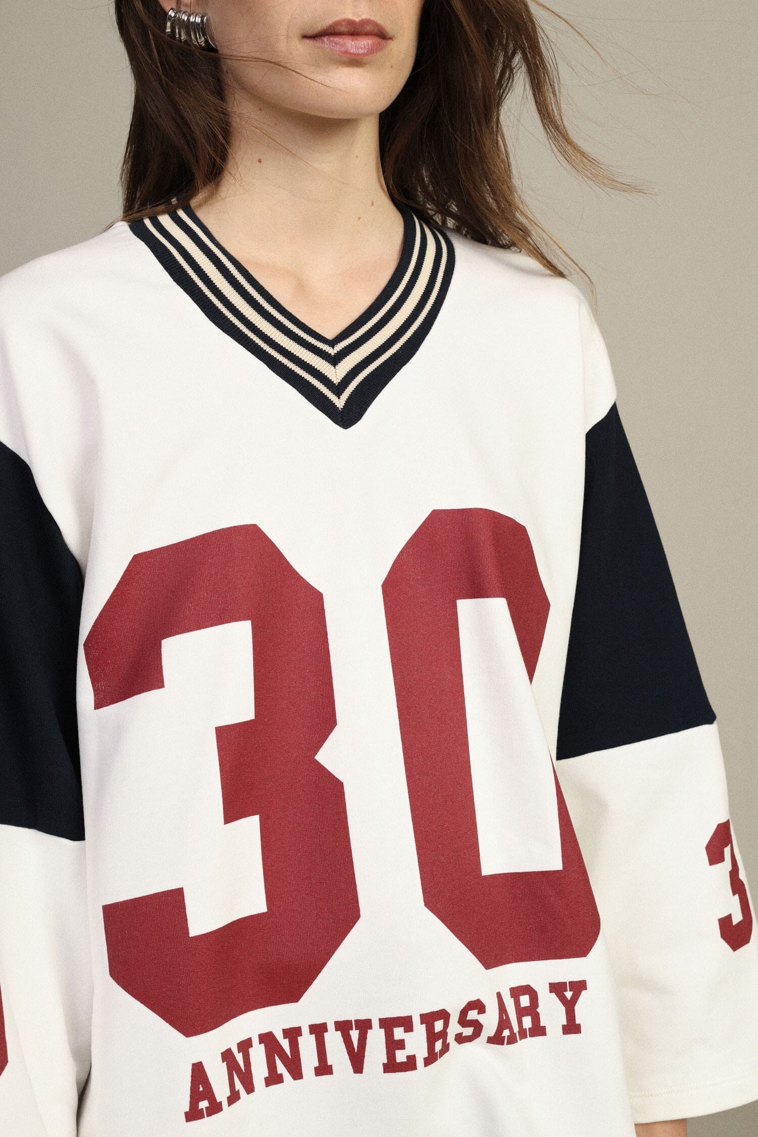 Sweatshirt Large Crew Neck Print 30 Anniversary Dixie