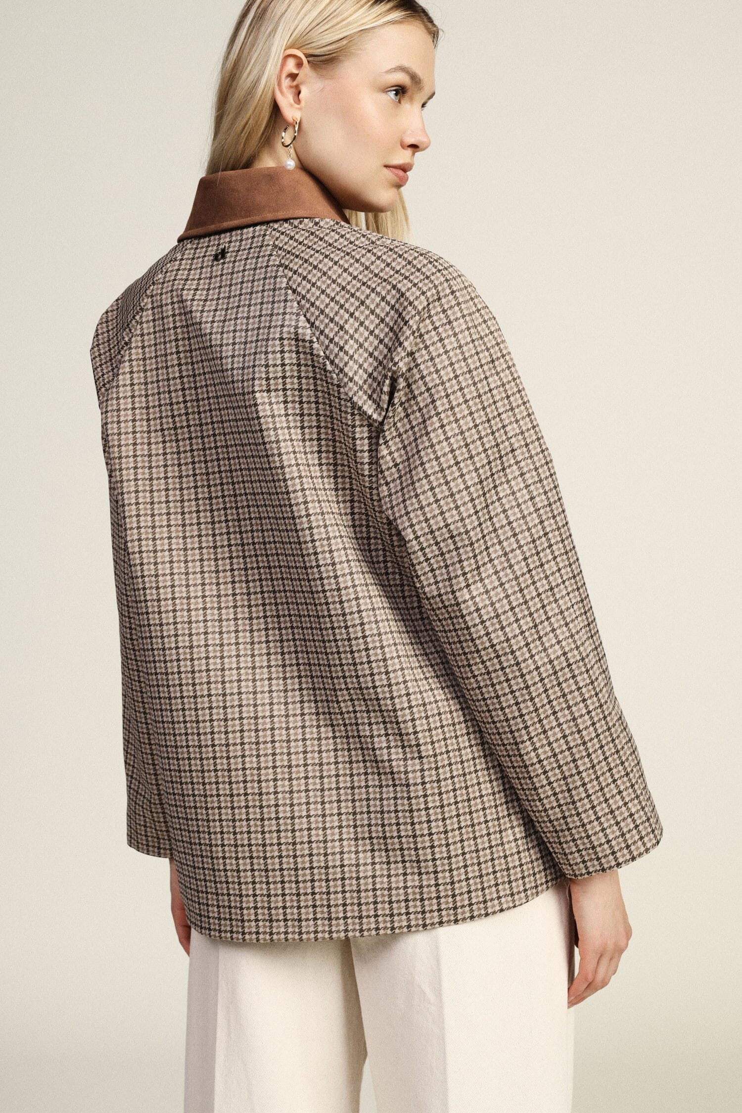 Giacca Camicia Con Motivo A Quadri E Tasche Frontali Dixie