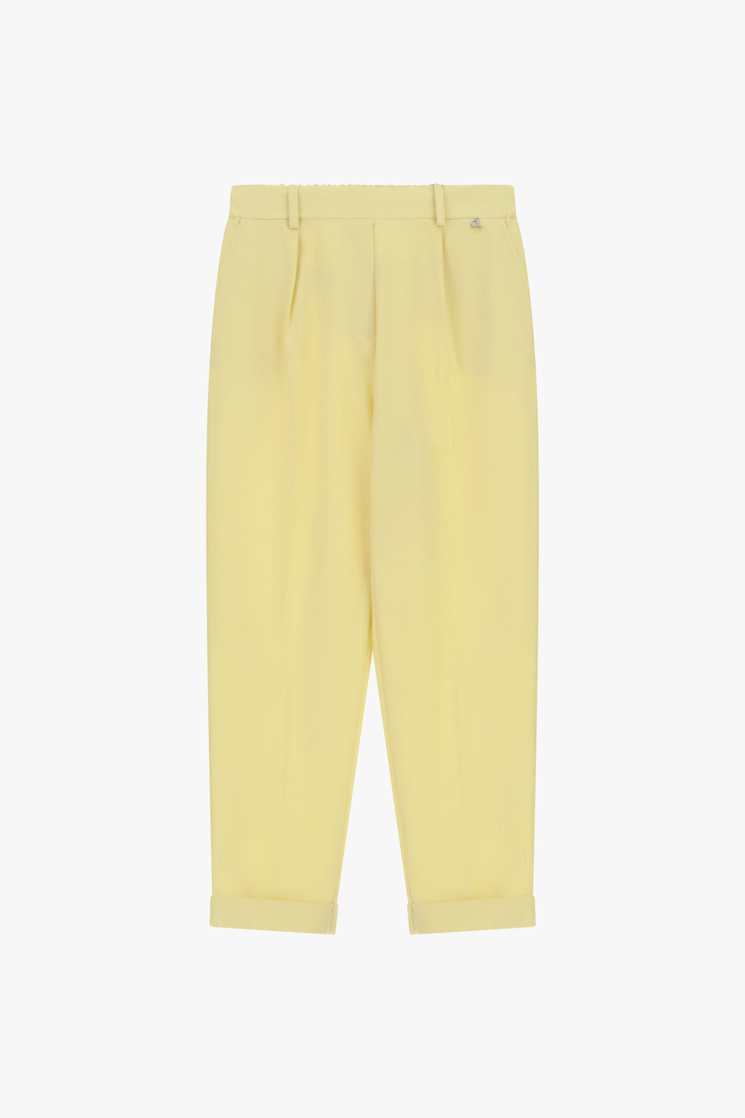 Tailored Trousers with Darts and High Lapels Dixie