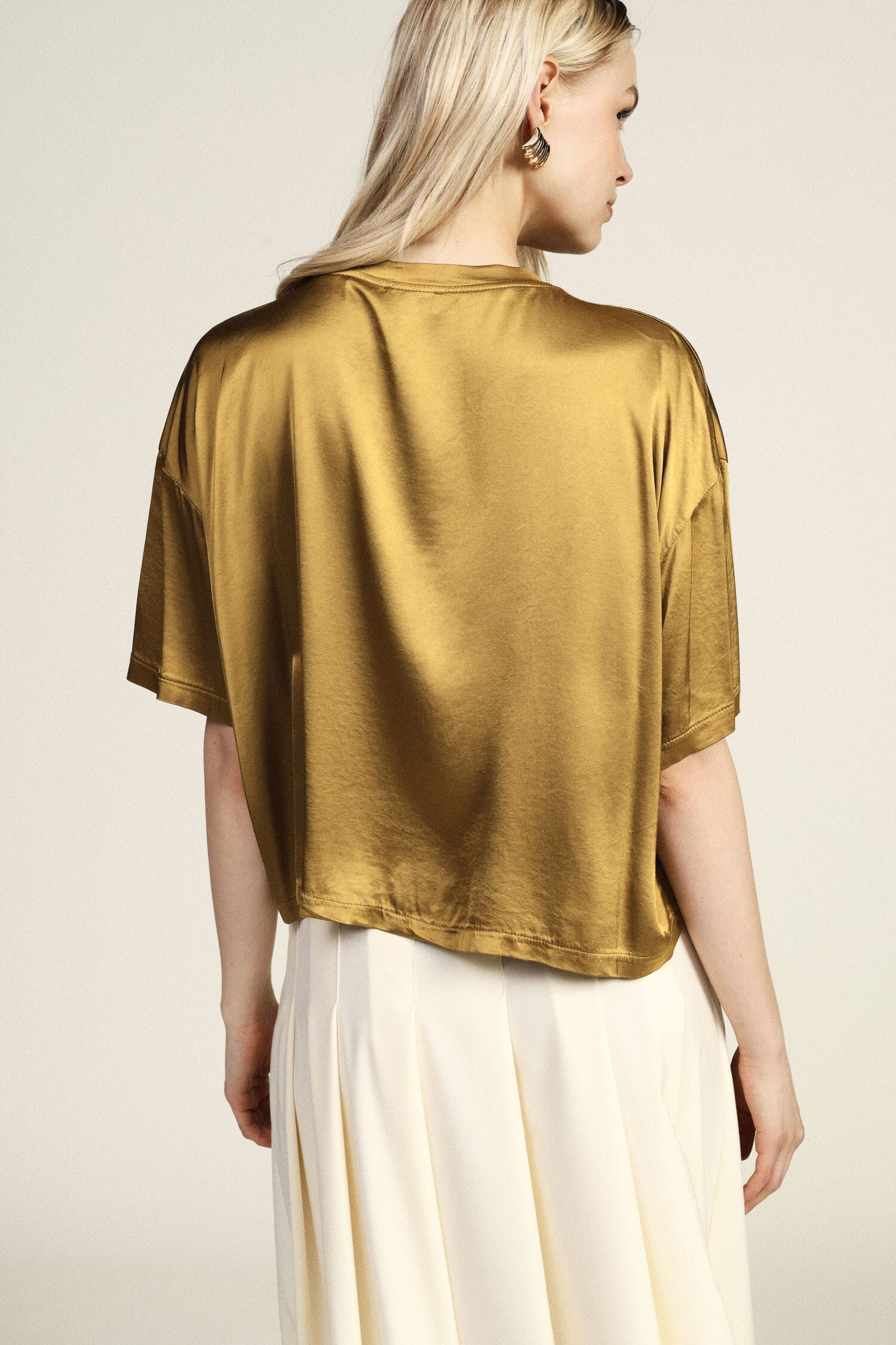 T-Shirt With Embroidered Pocket And Boxy Cut Dixie