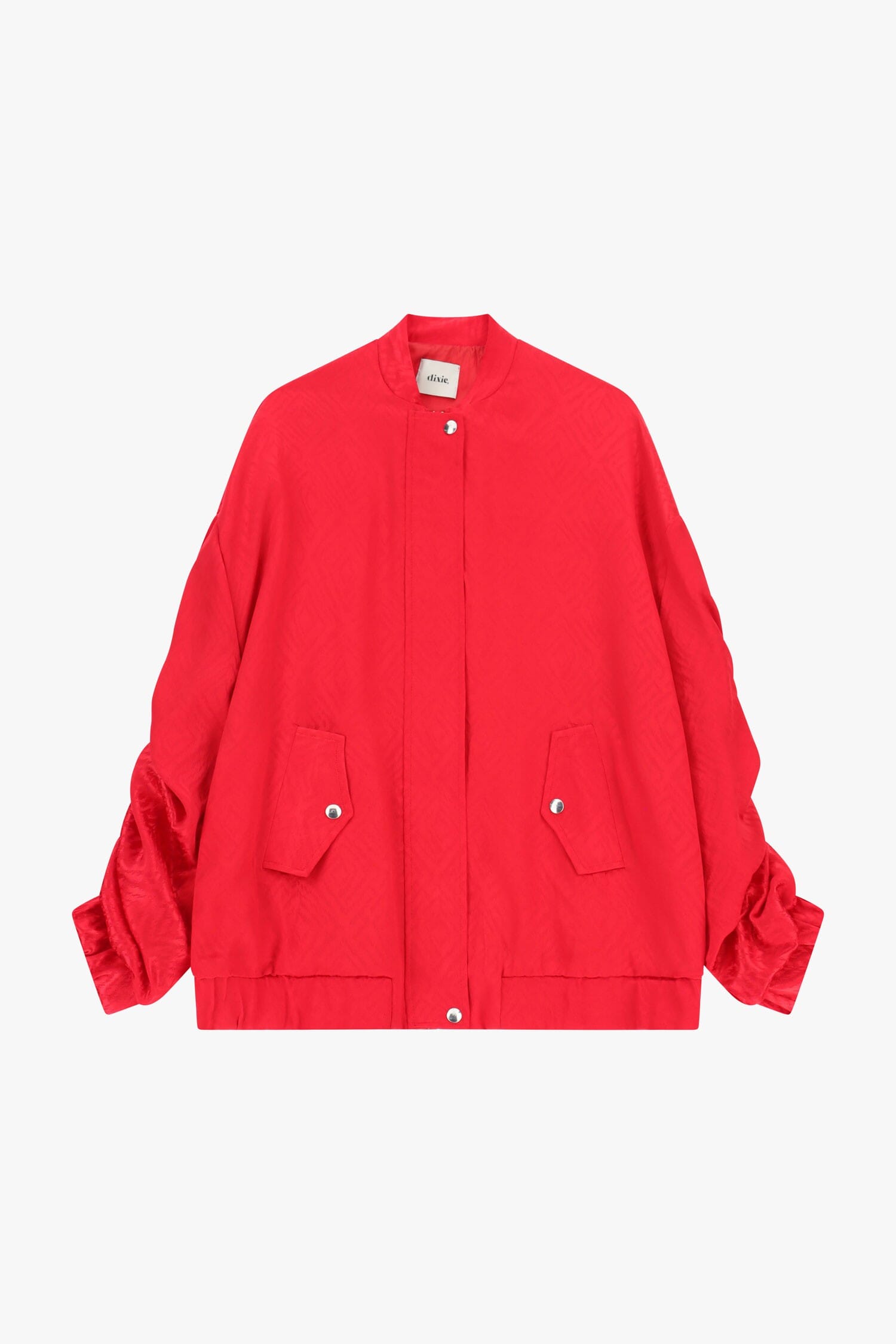 Blouson bombardier surdimensionné avec poches et fermeture à boutons-pression Dixie