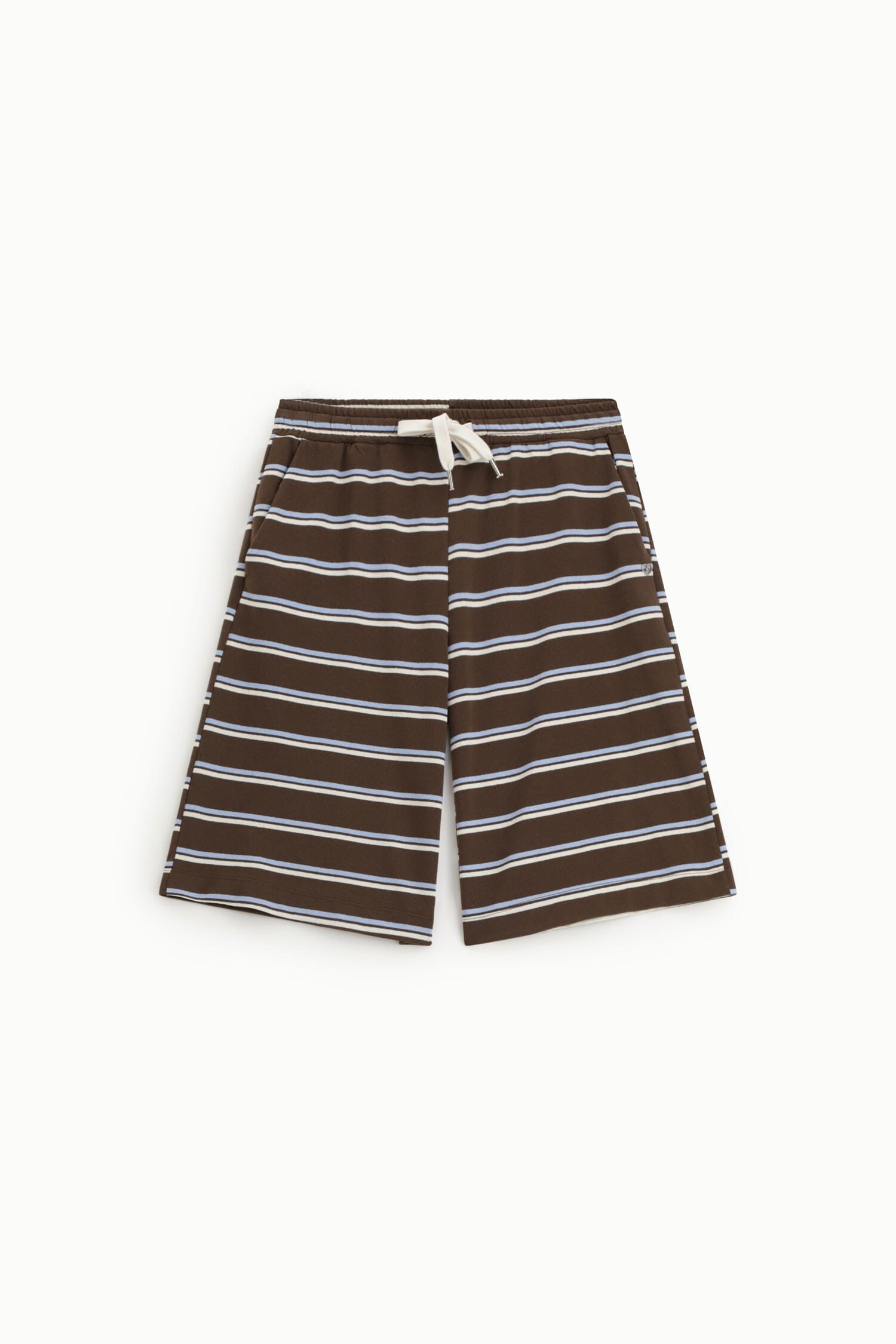 Bermuda rayé avec taille élastiquée et cordon de serrage S.V.P.