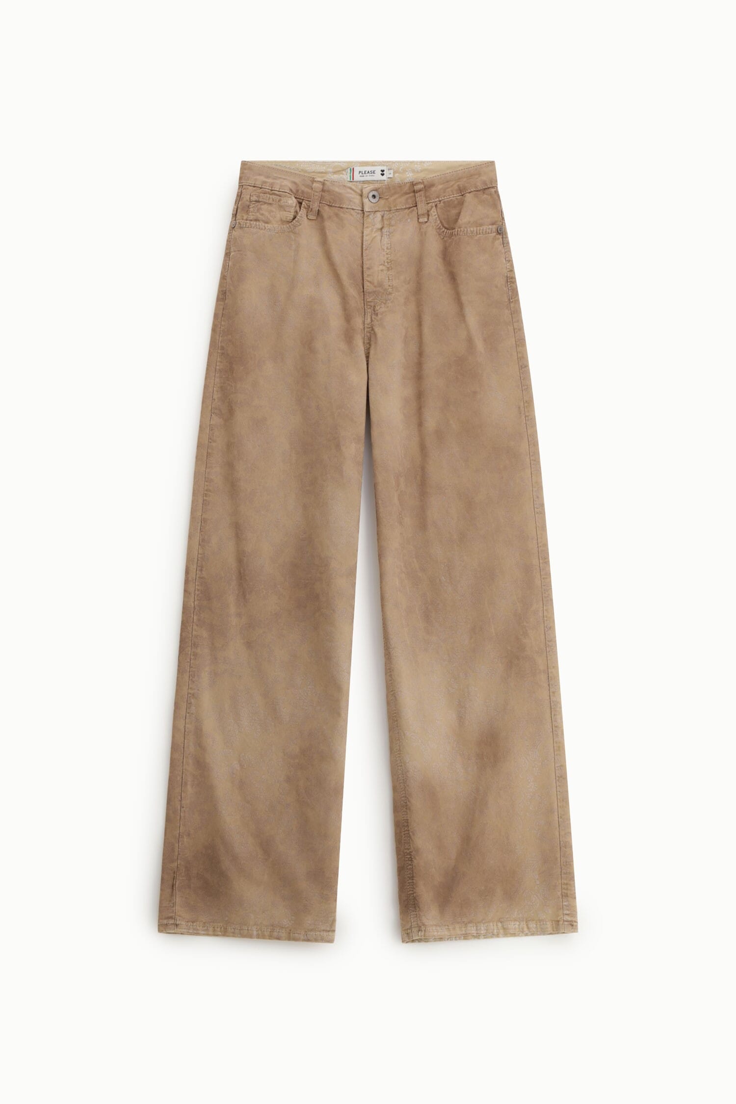 Regular Fit Palace Trousers Dyed Effect Please