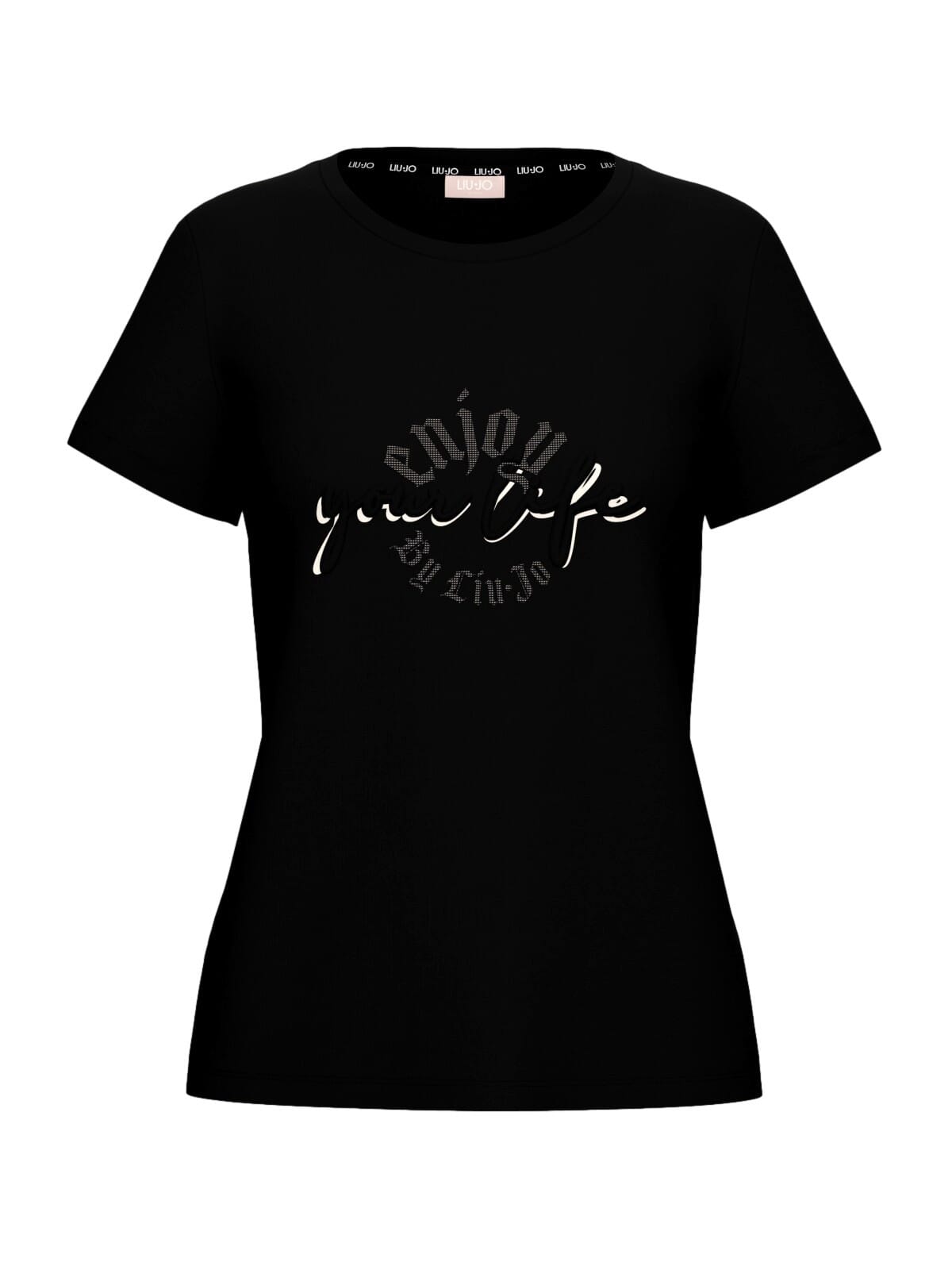 T-Shirt Con Logo E Stampa Liu Jo