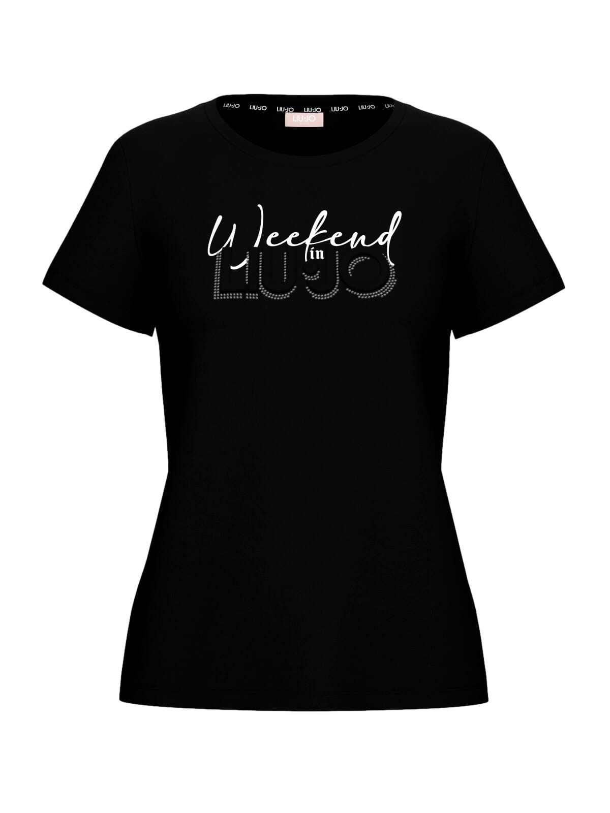 Liu Jo Print and Rhinestone T-Shirt