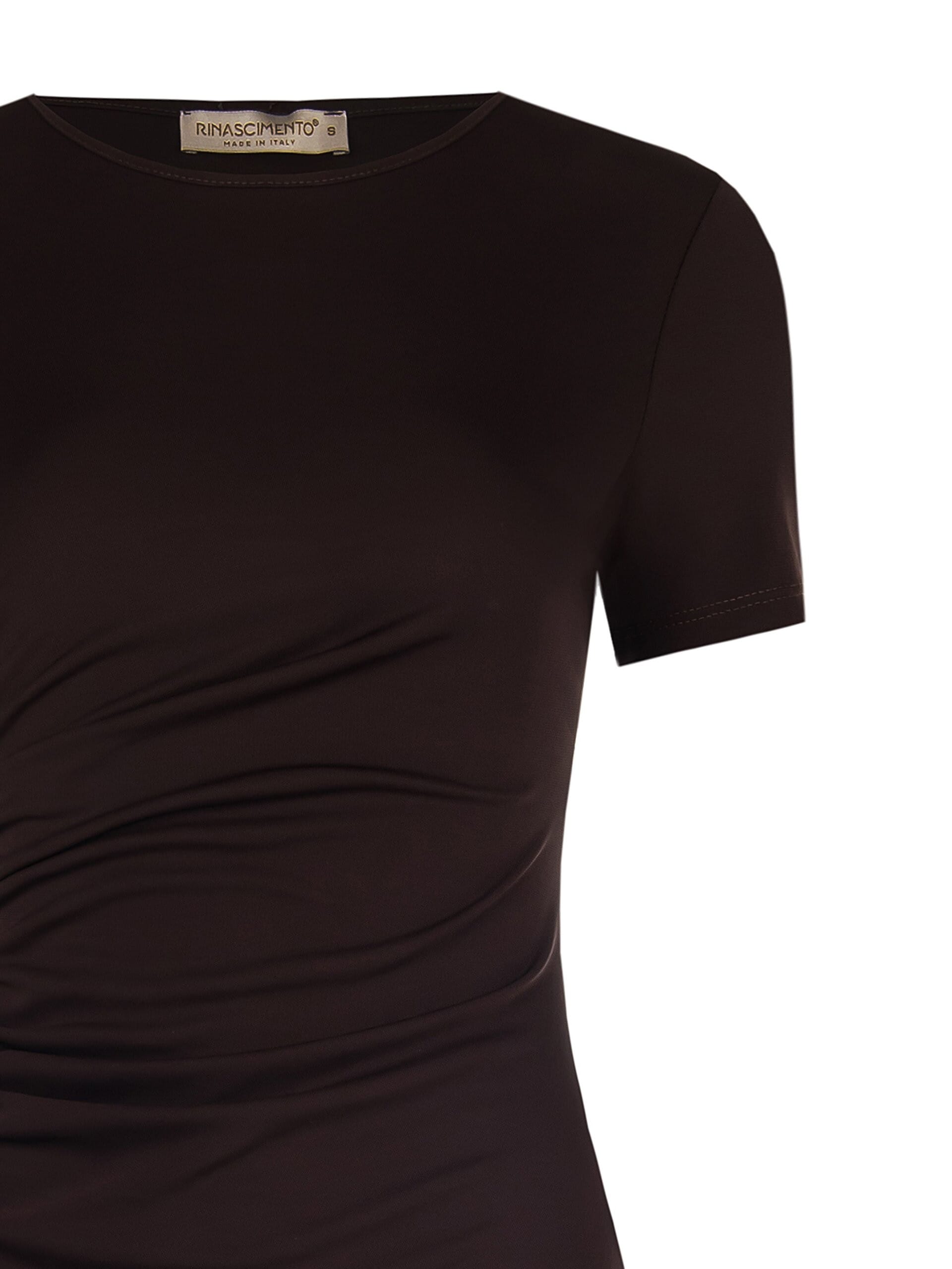 Stretch Blouse With Side Draping Rinascimento