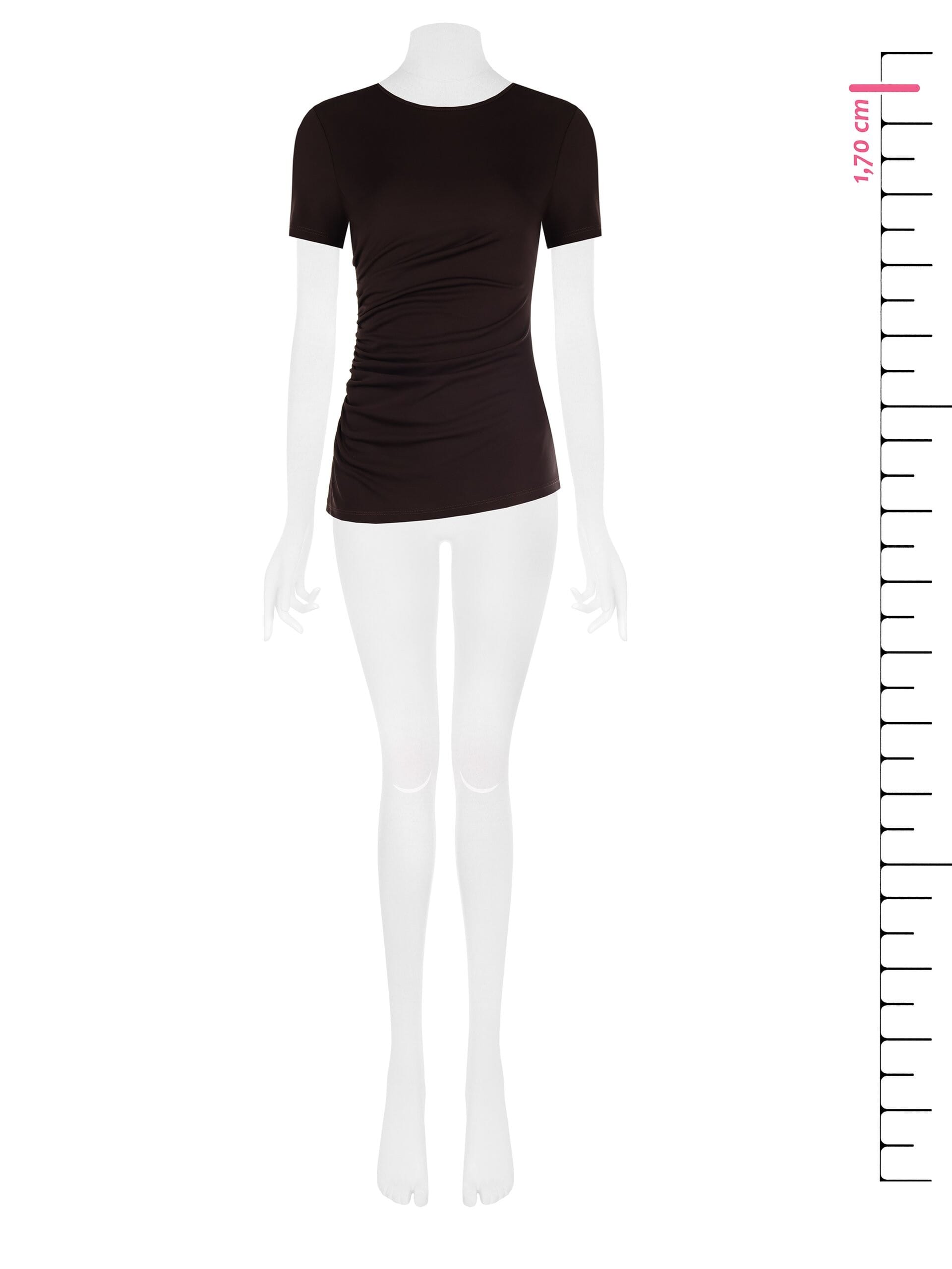 Stretch Blouse With Side Draping Rinascimento