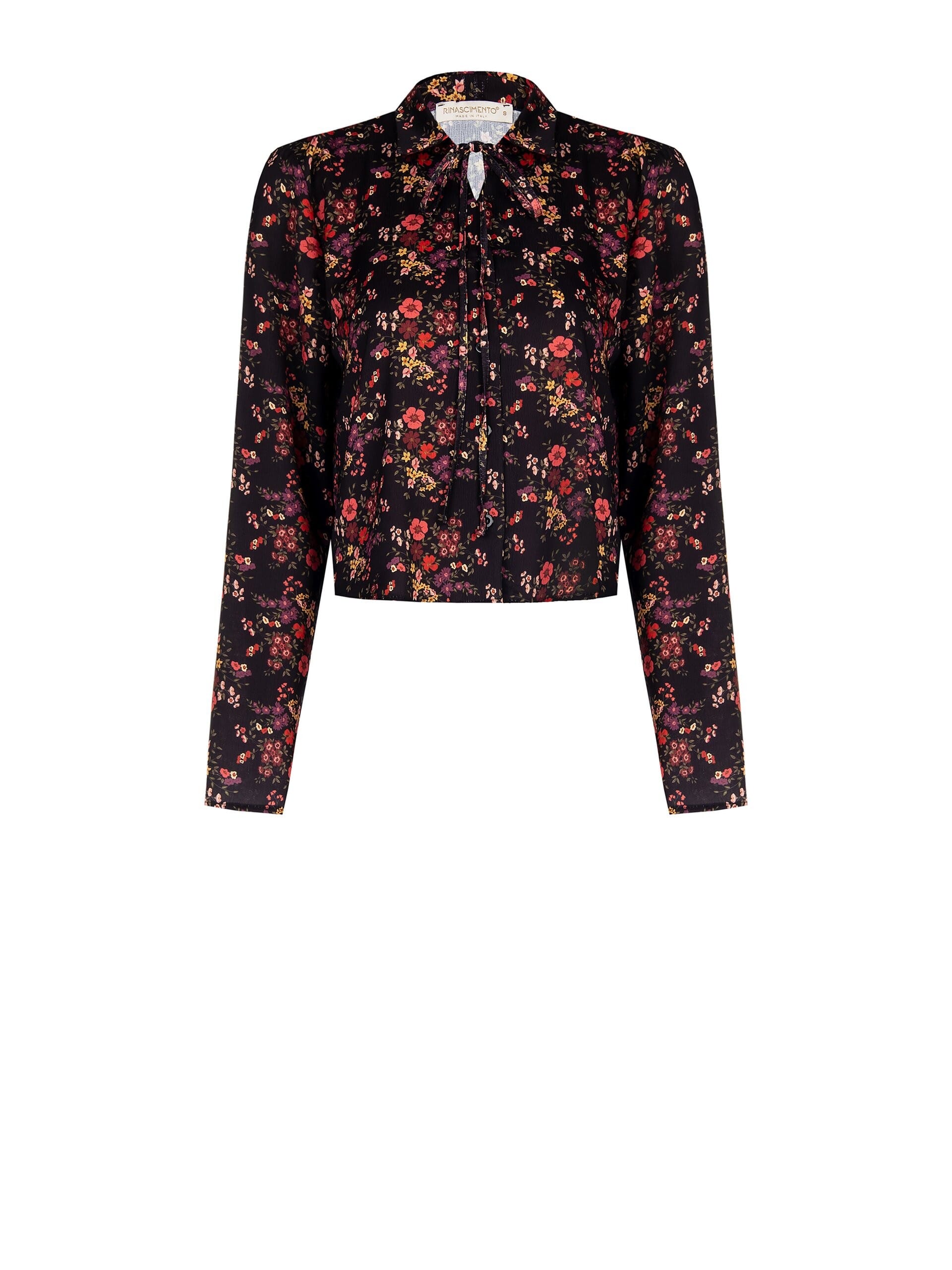 Lightly Ruffled Satin Short Shirt with Rinascimento Laces