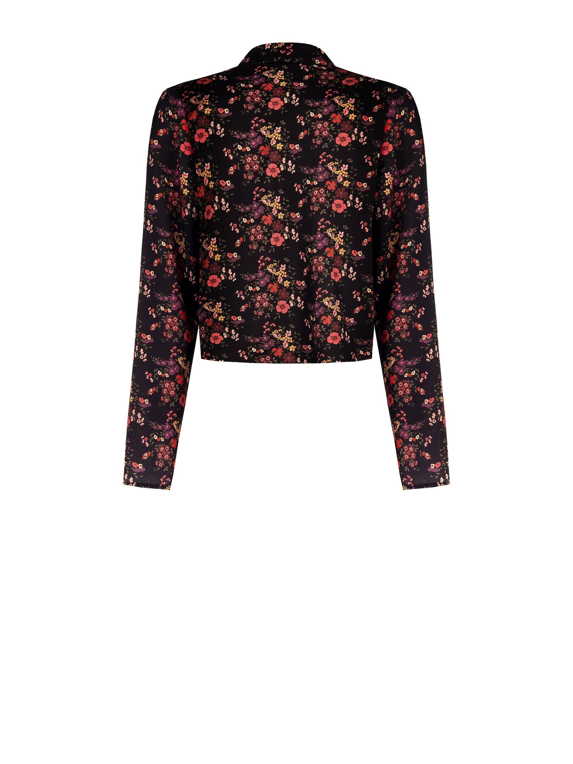 Lightly Ruffled Satin Short Shirt with Rinascimento Laces