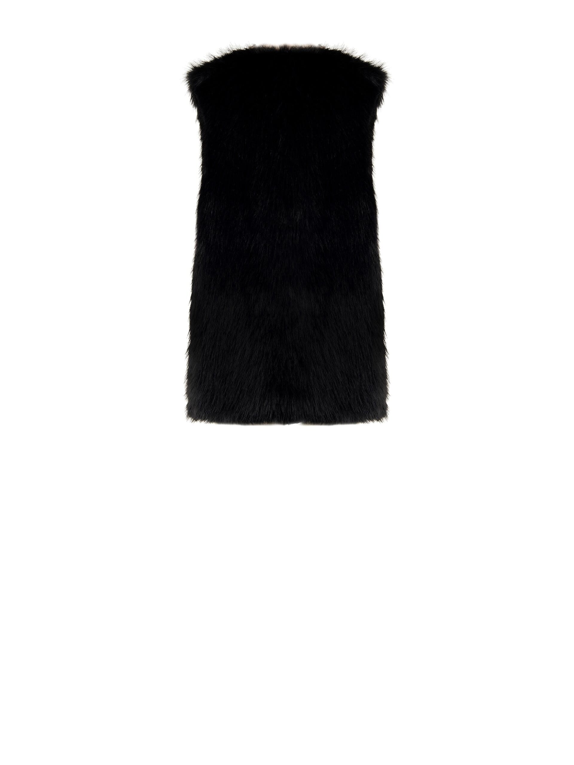 Long Synthetic Fur Vest Rinascimento