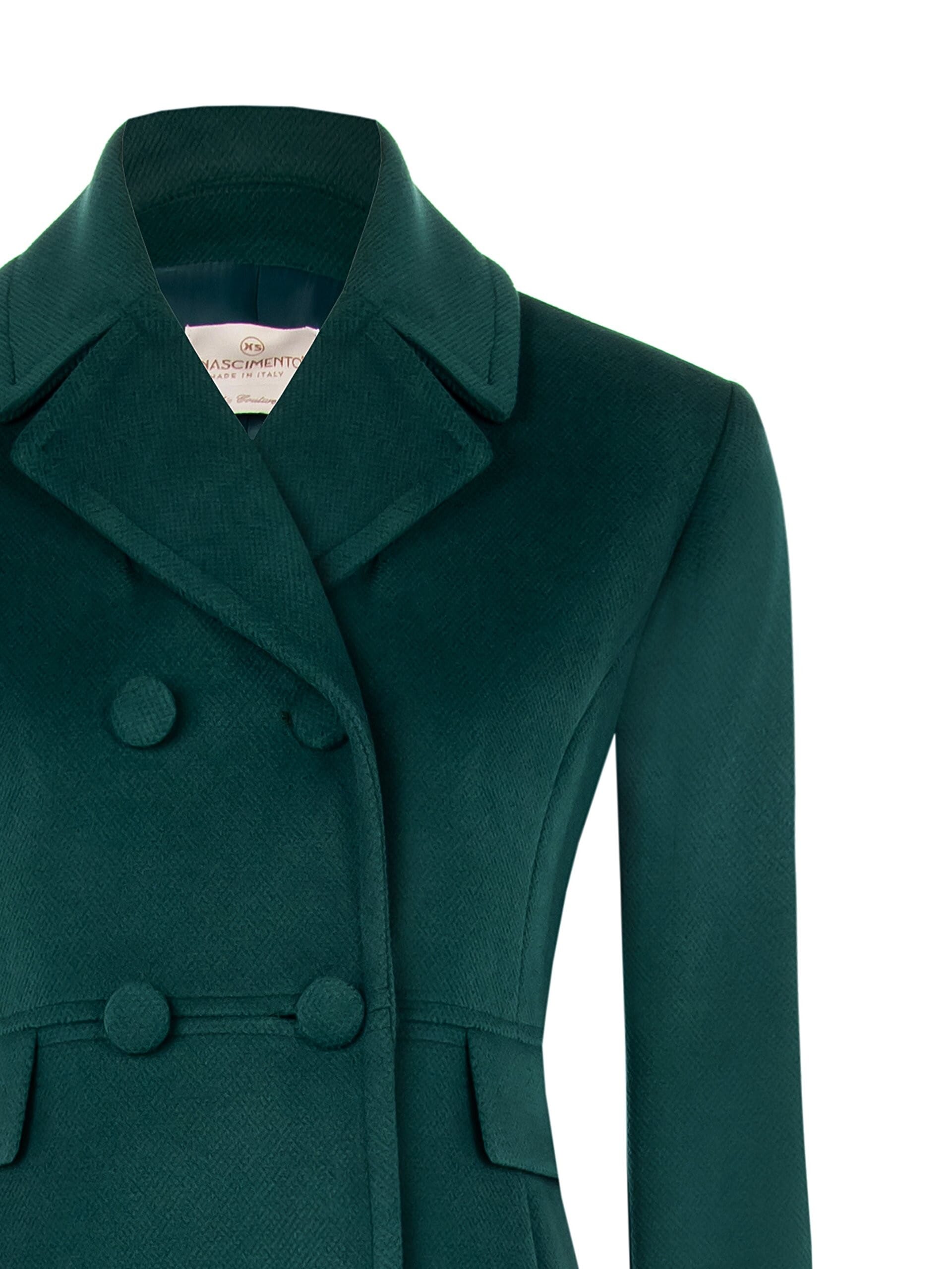 Rinascimento Double-breasted Velour Pleated Coat