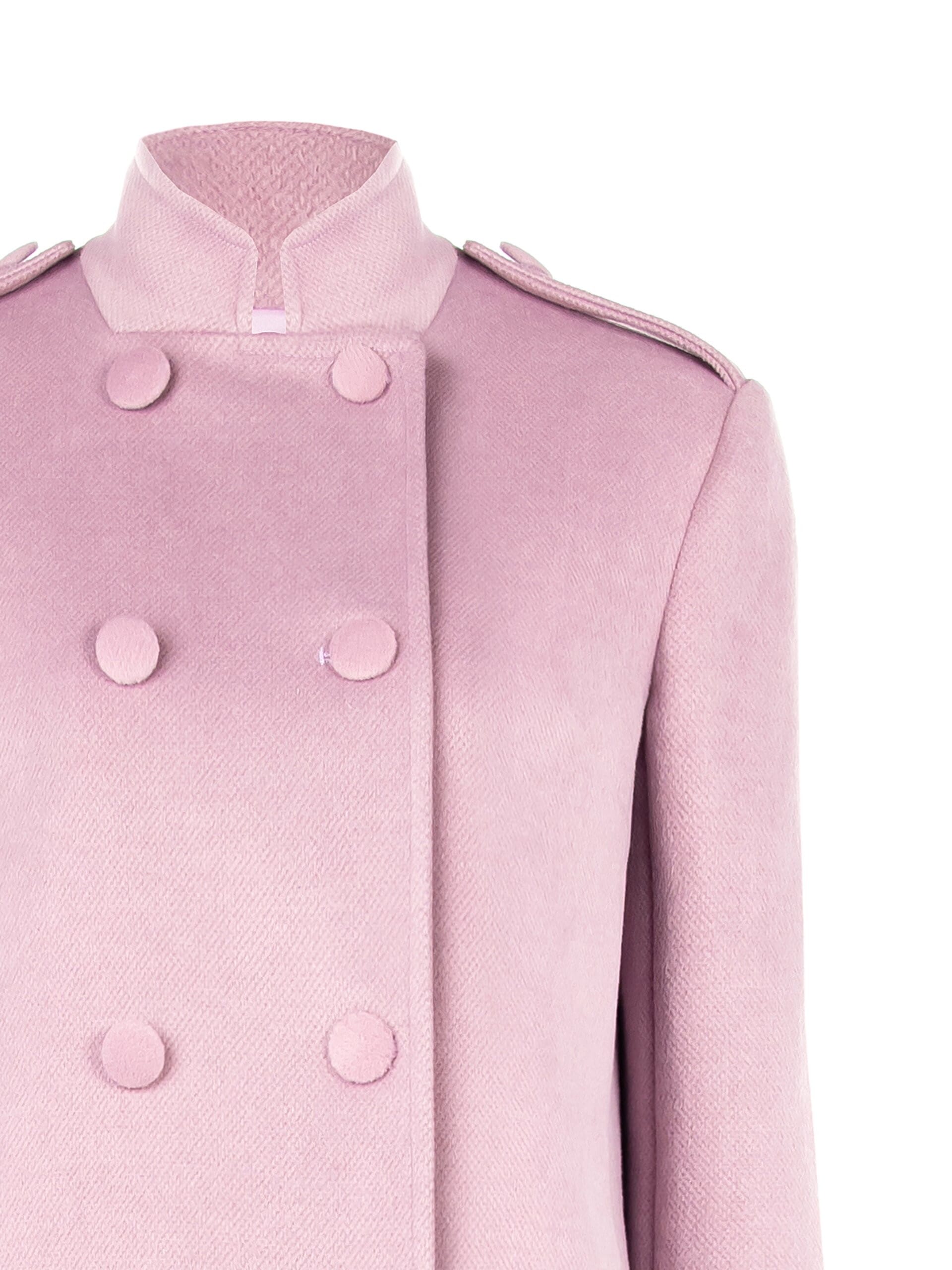 Rinascimento Velour Double-breasted Medium Coat