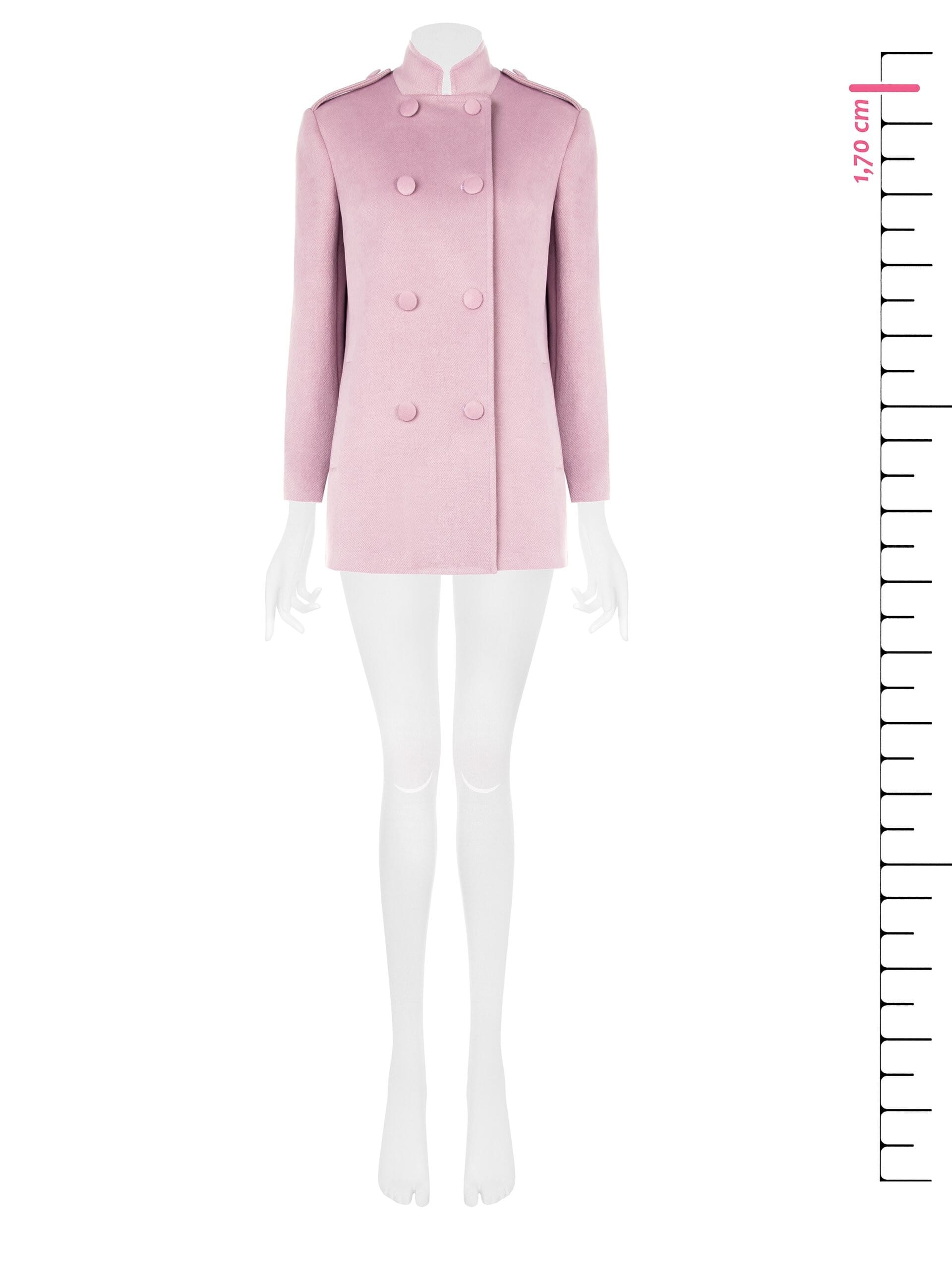 Rinascimento Velour Double-breasted Medium Coat