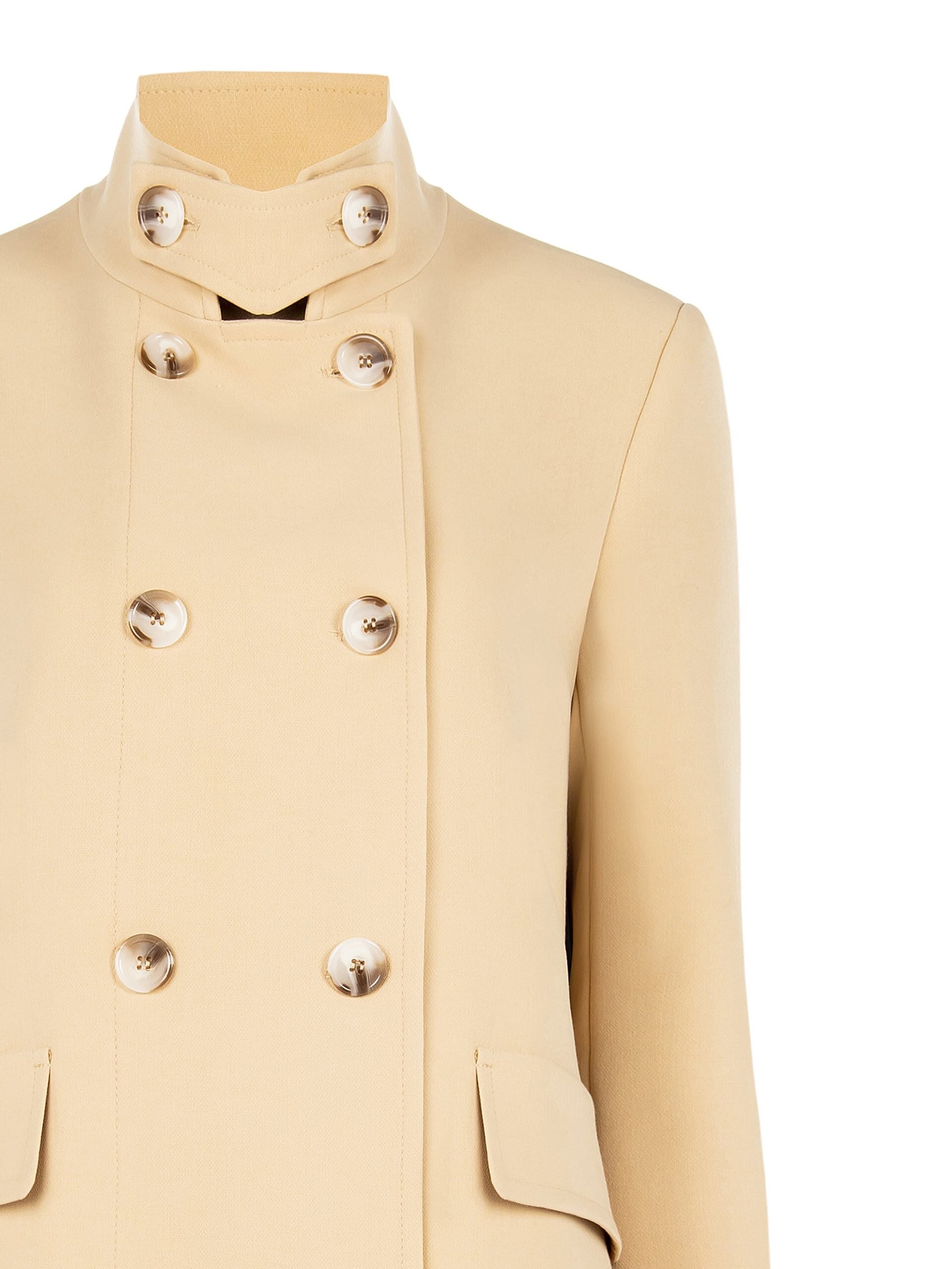 Manteau moyen à col haut et épaulettes Rinascimento