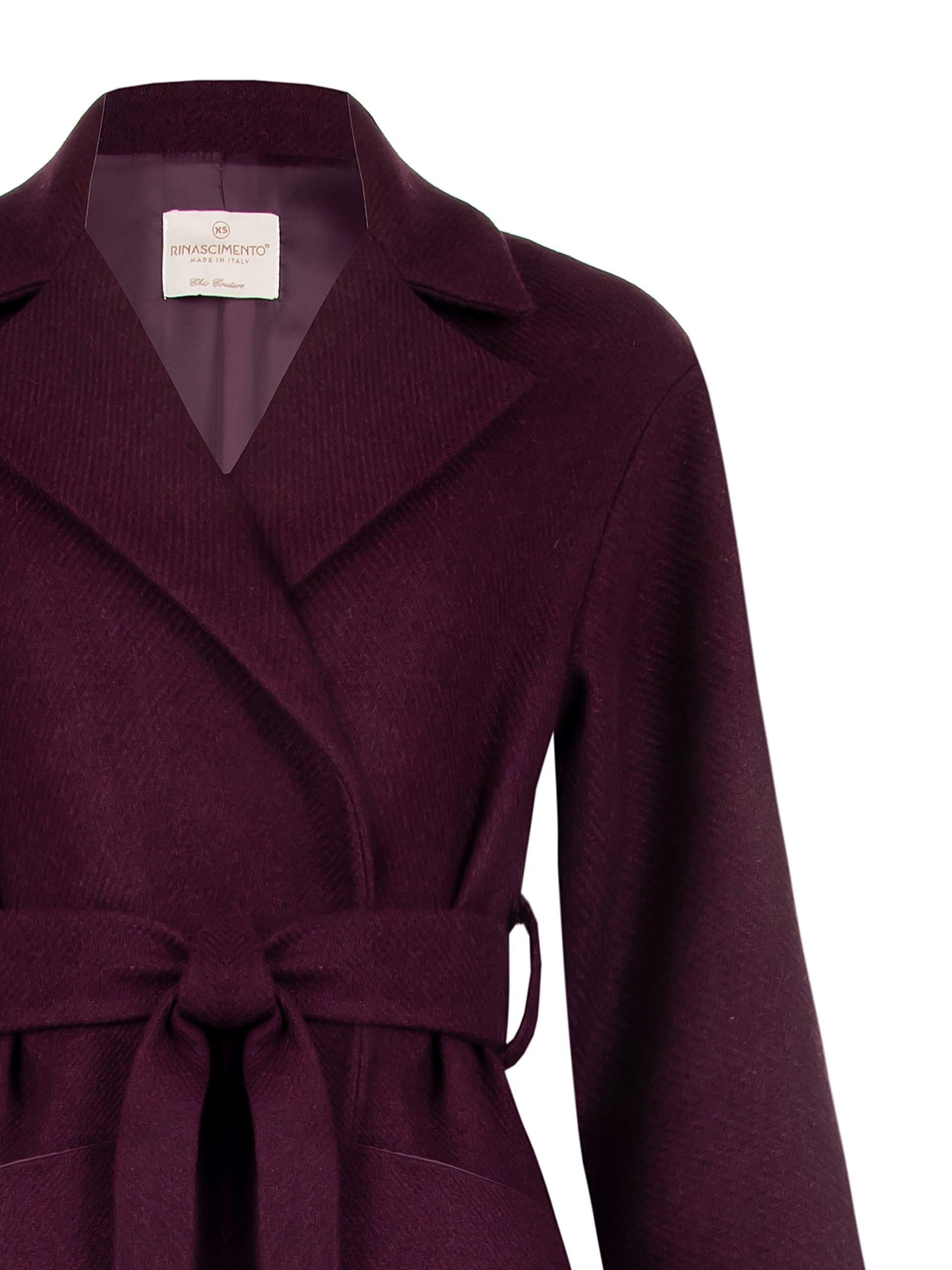 Cappotto Lungo Spolverino Con 2 Spille Fiore E Cintura Coordinata Rinascimento