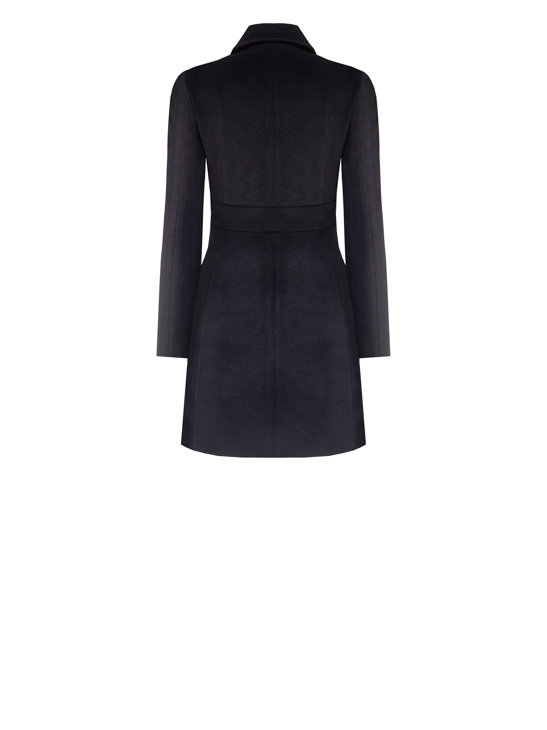 Medium Velour Coat With Maxi Outer Pockets Rinascimento