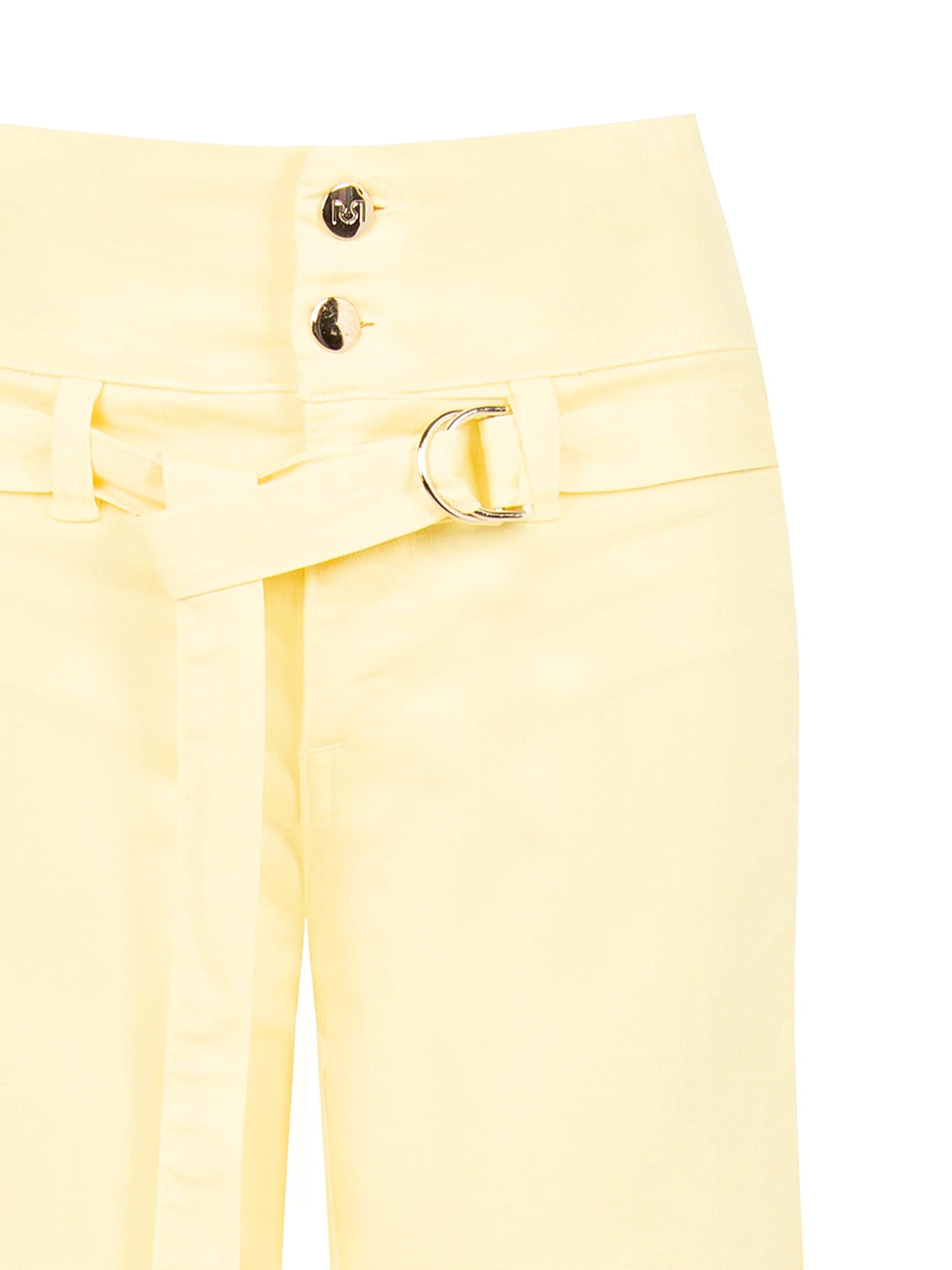 Wide Leg Elasticised Jeans With Coordinated Belt Rinascimento