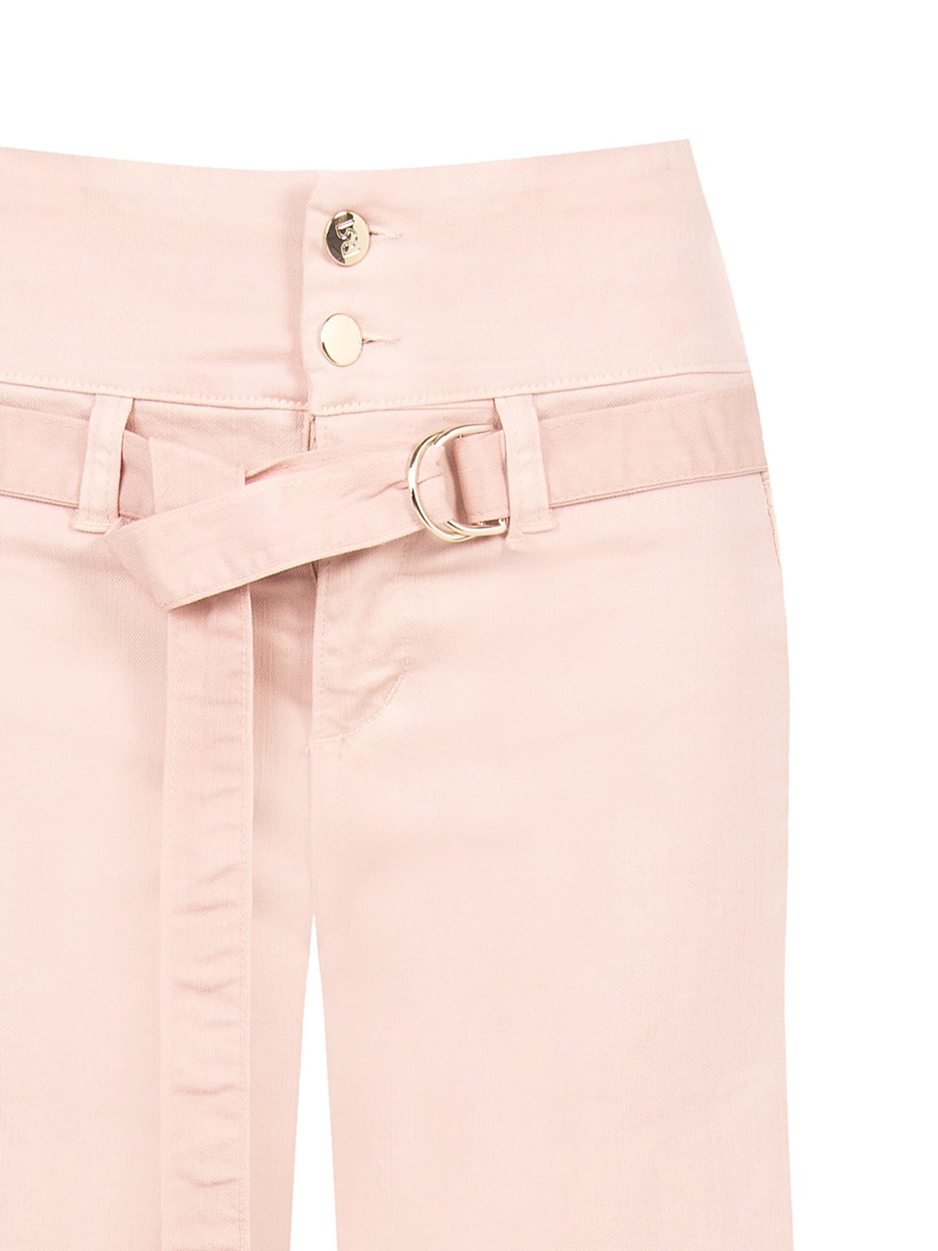 Wide Leg Elasticised Jeans With Coordinated Belt Rinascimento