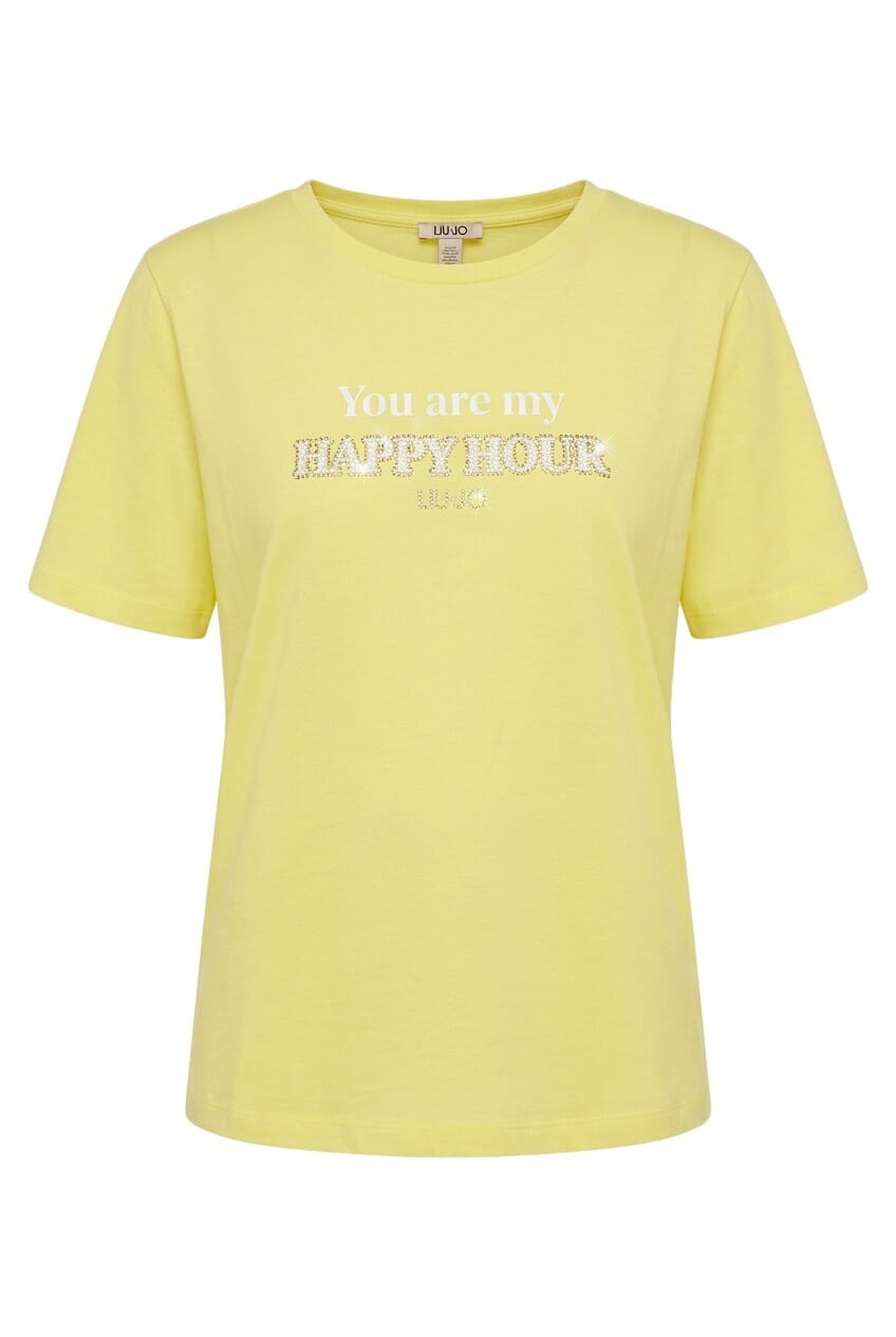 T-Shirt With Liu Jo Logo And Print