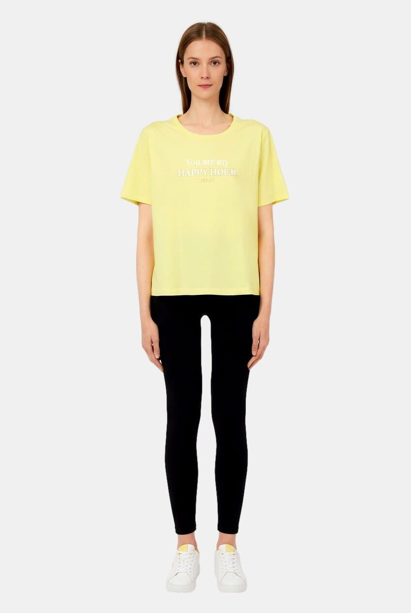 T-Shirt With Liu Jo Logo And Print