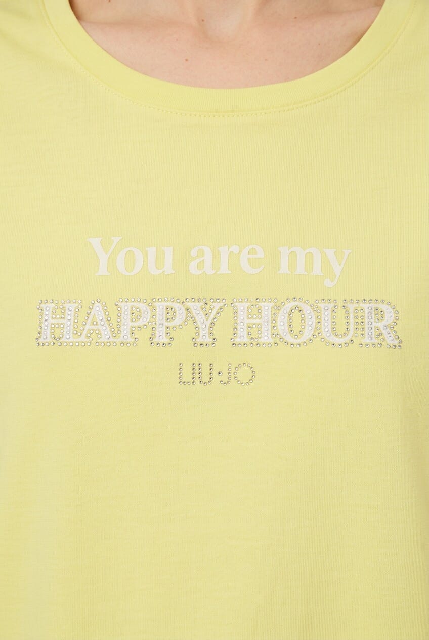 T-Shirt With Liu Jo Logo And Print