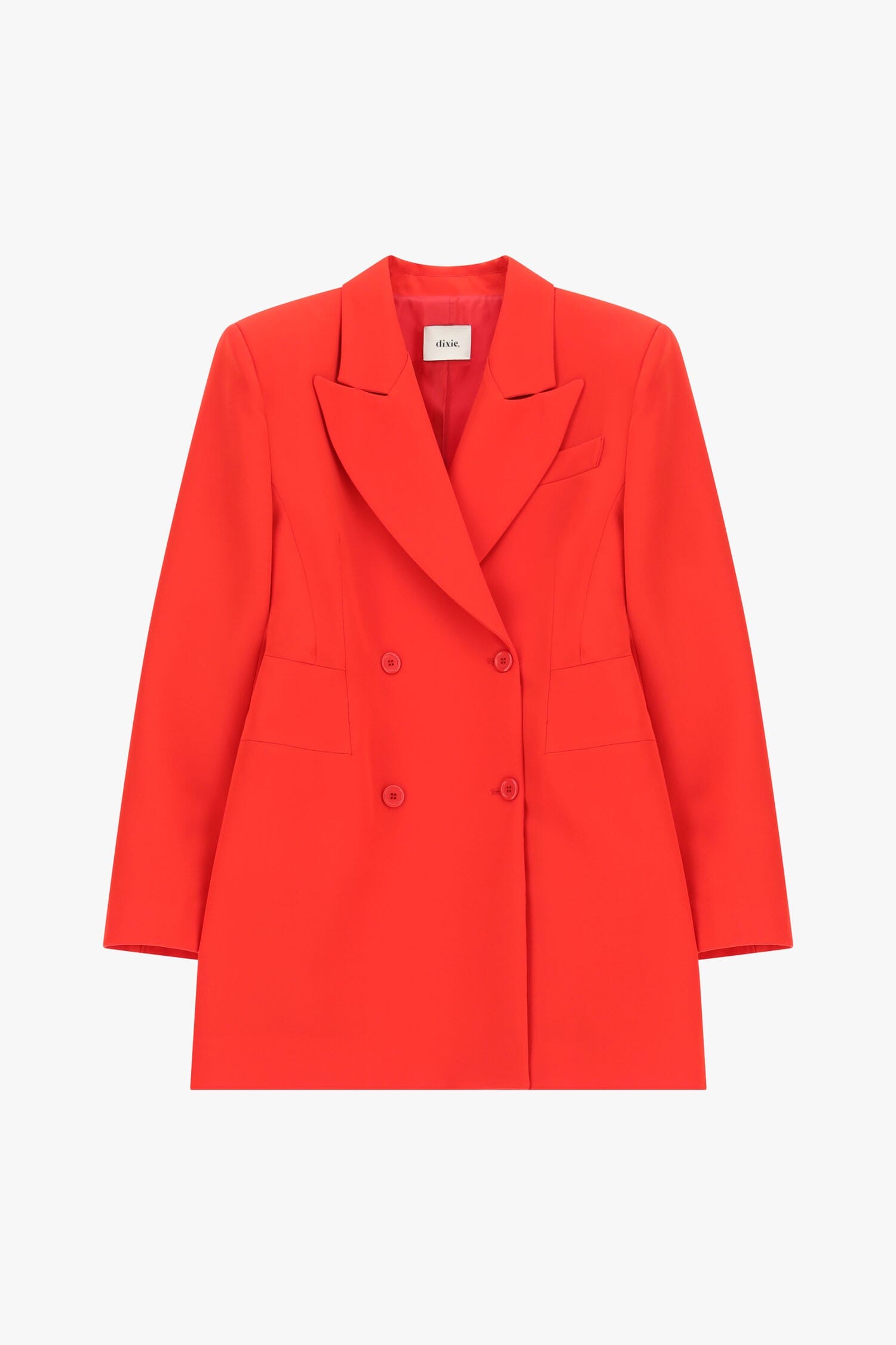 Abito Corto Doppiopetto Con Collo Classico Dixie