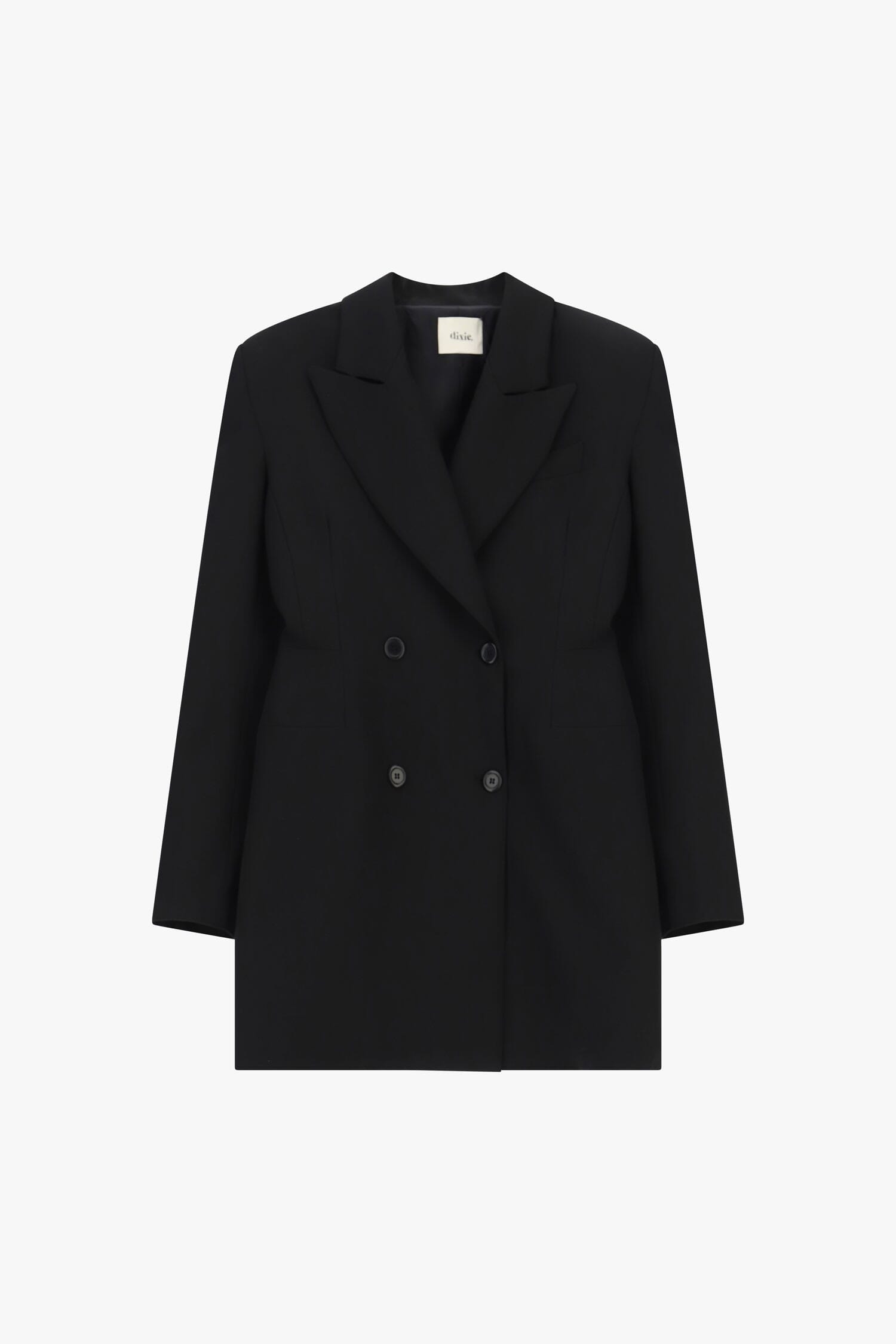 Abito Corto Doppiopetto Con Collo Classico Dixie