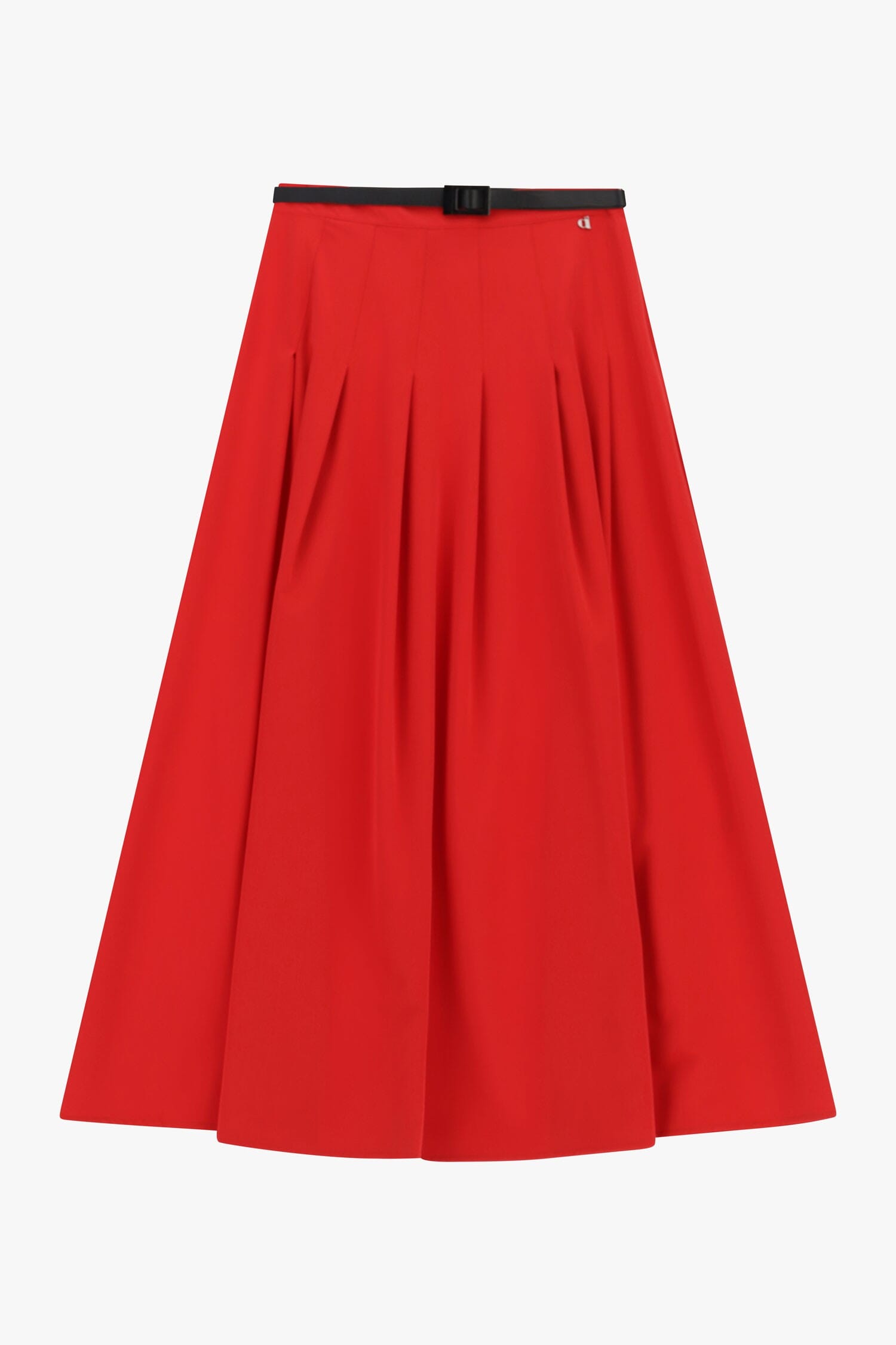 Jupe midi plissée avec ceinture étroite Dixie