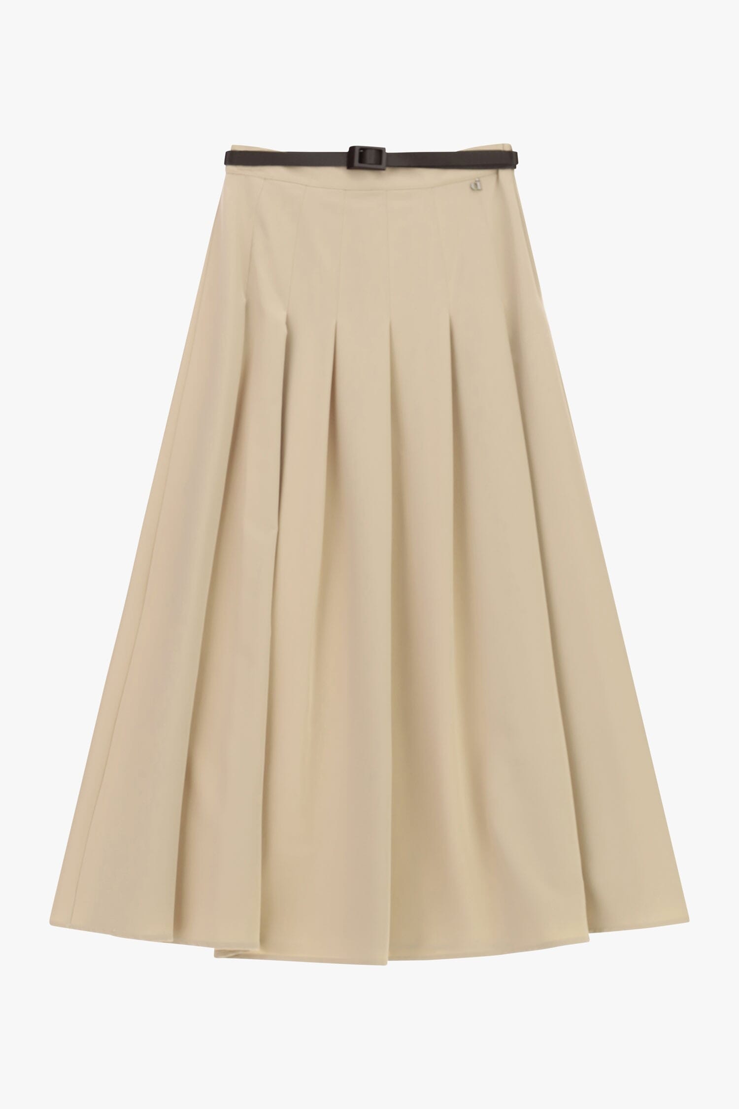 Jupe midi plissée avec ceinture étroite Dixie