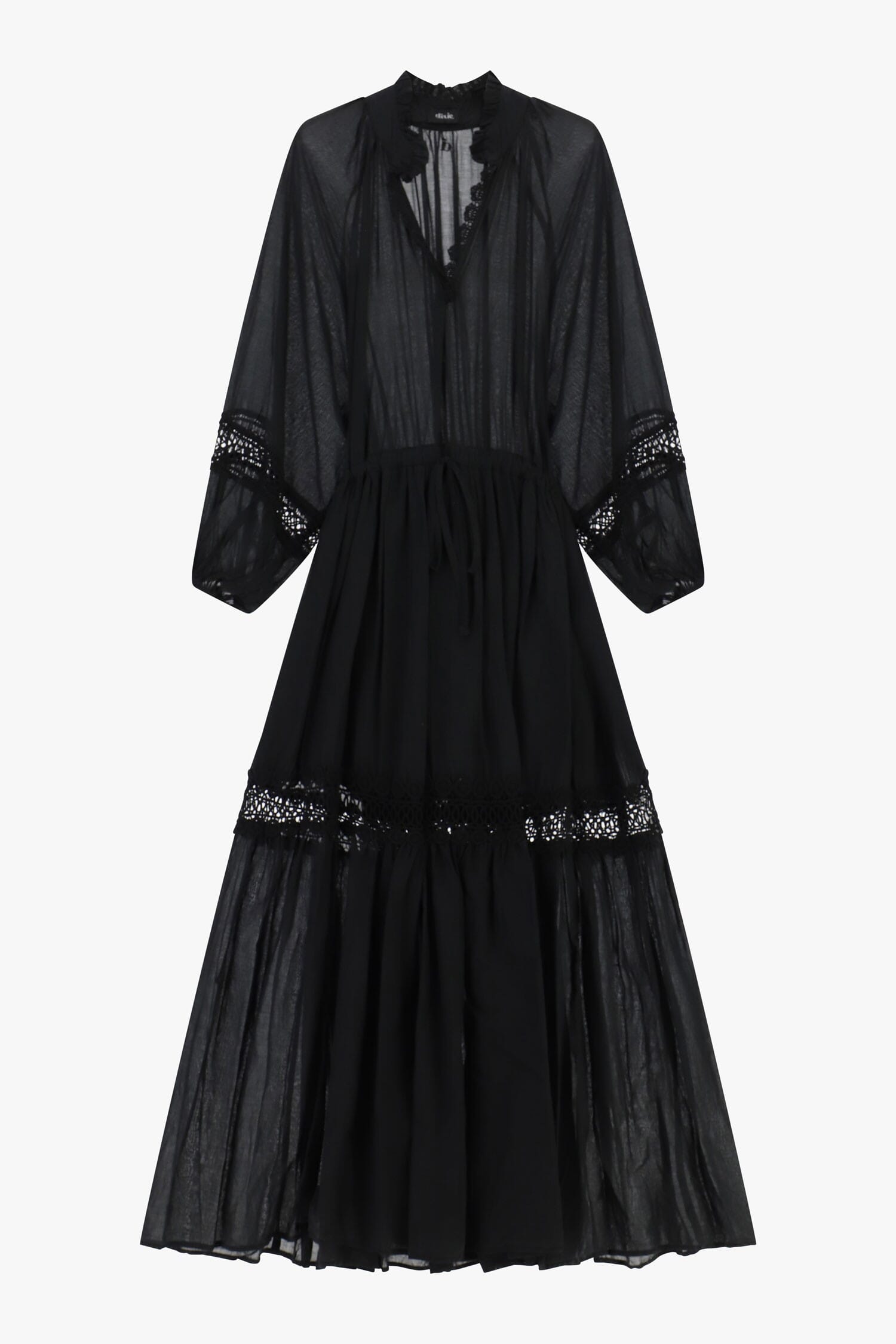 Abito Lungo Con Dettagli Traforati Dixie