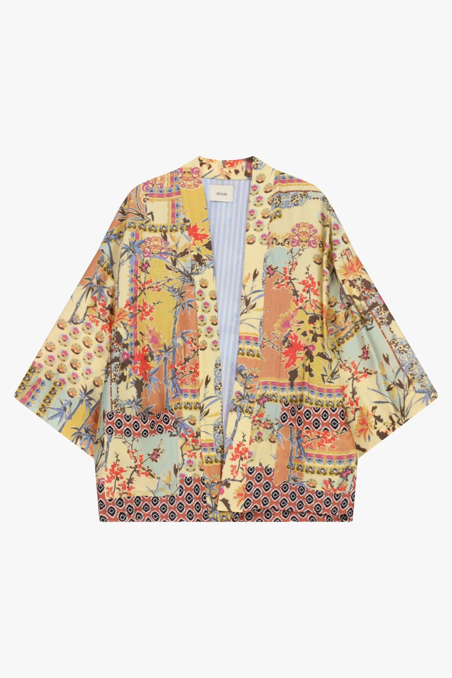 Coat Duster Fantasy Patchwork Wide Sleeve Dixie