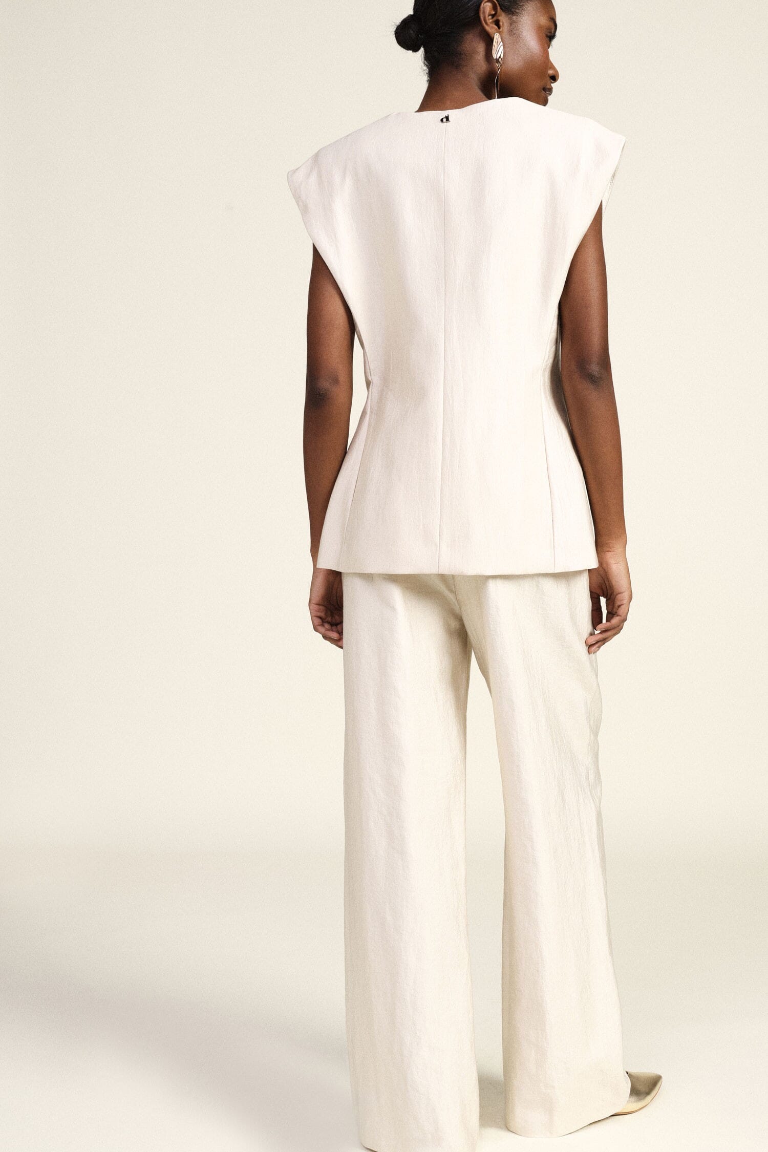 High Waisted Palace Trousers With Front Darts Dixie