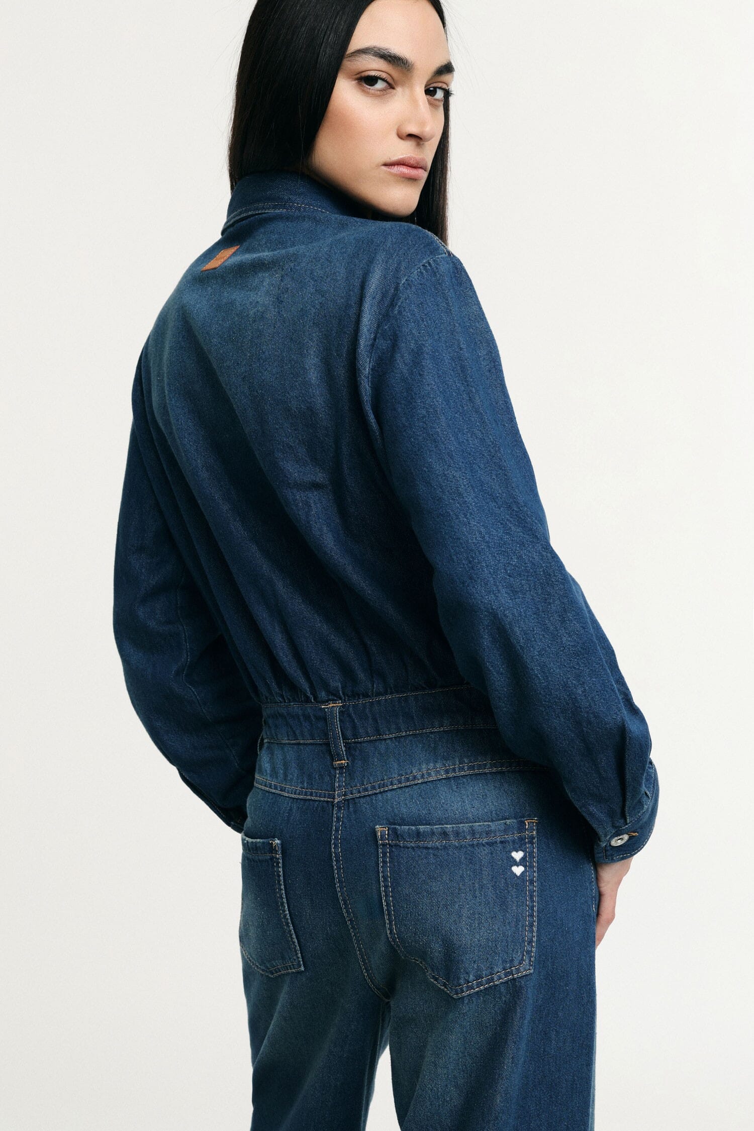 Jumpsuit Denim Regular-Fit Con Tasche Frontali Please