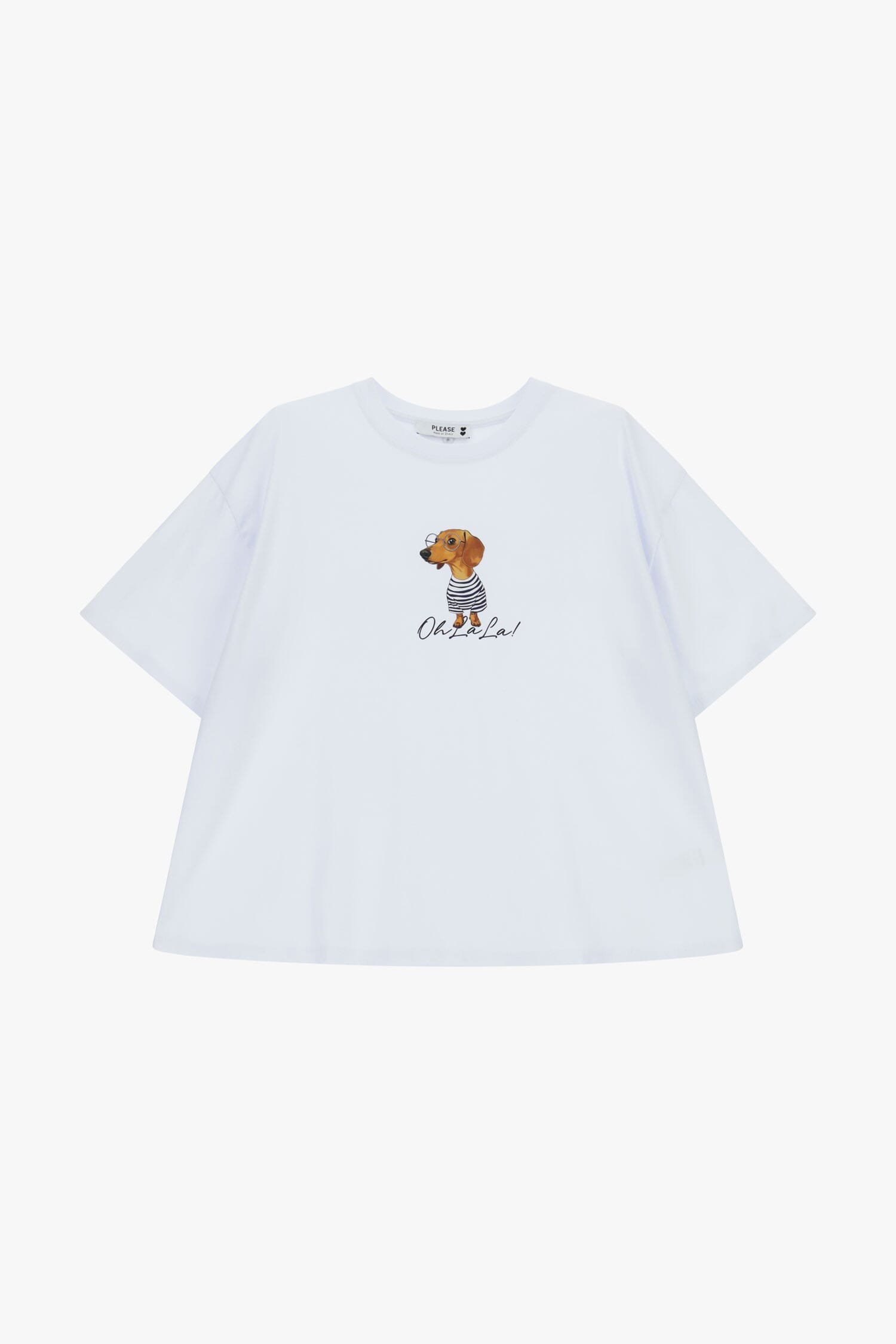 T-Shirt Large Print Dog Front Graphics Please
