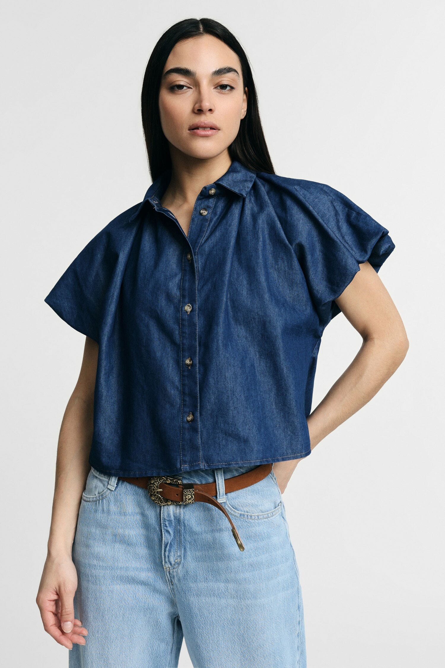 Oversize Shirt With Wide Short Sleeves Please