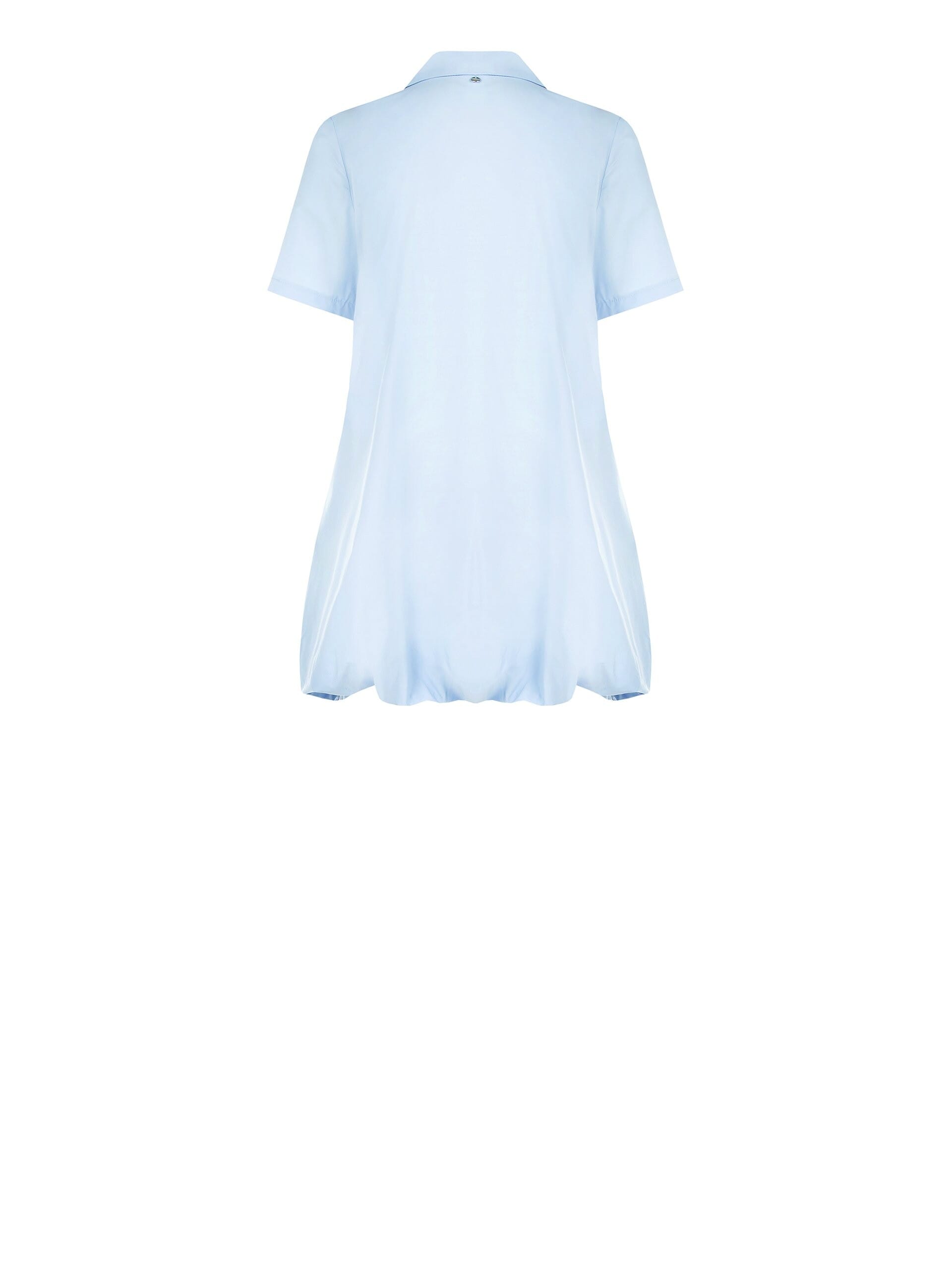 Abito Corto Camicia In Cotone A Palloncino Con Tasche Rinascimento