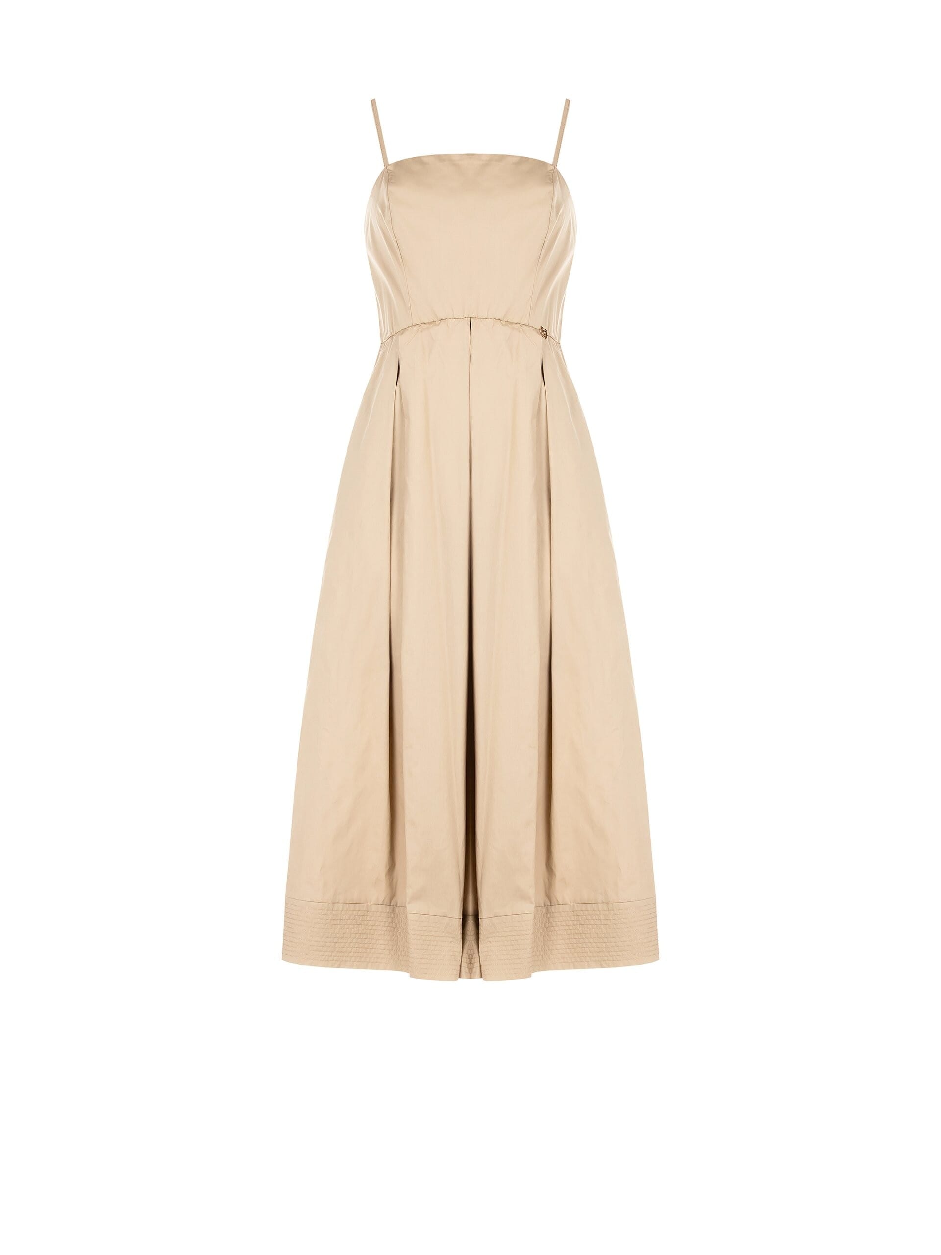 Abito Lungo A Ruota In Cotone Con Tasche Rinascimento